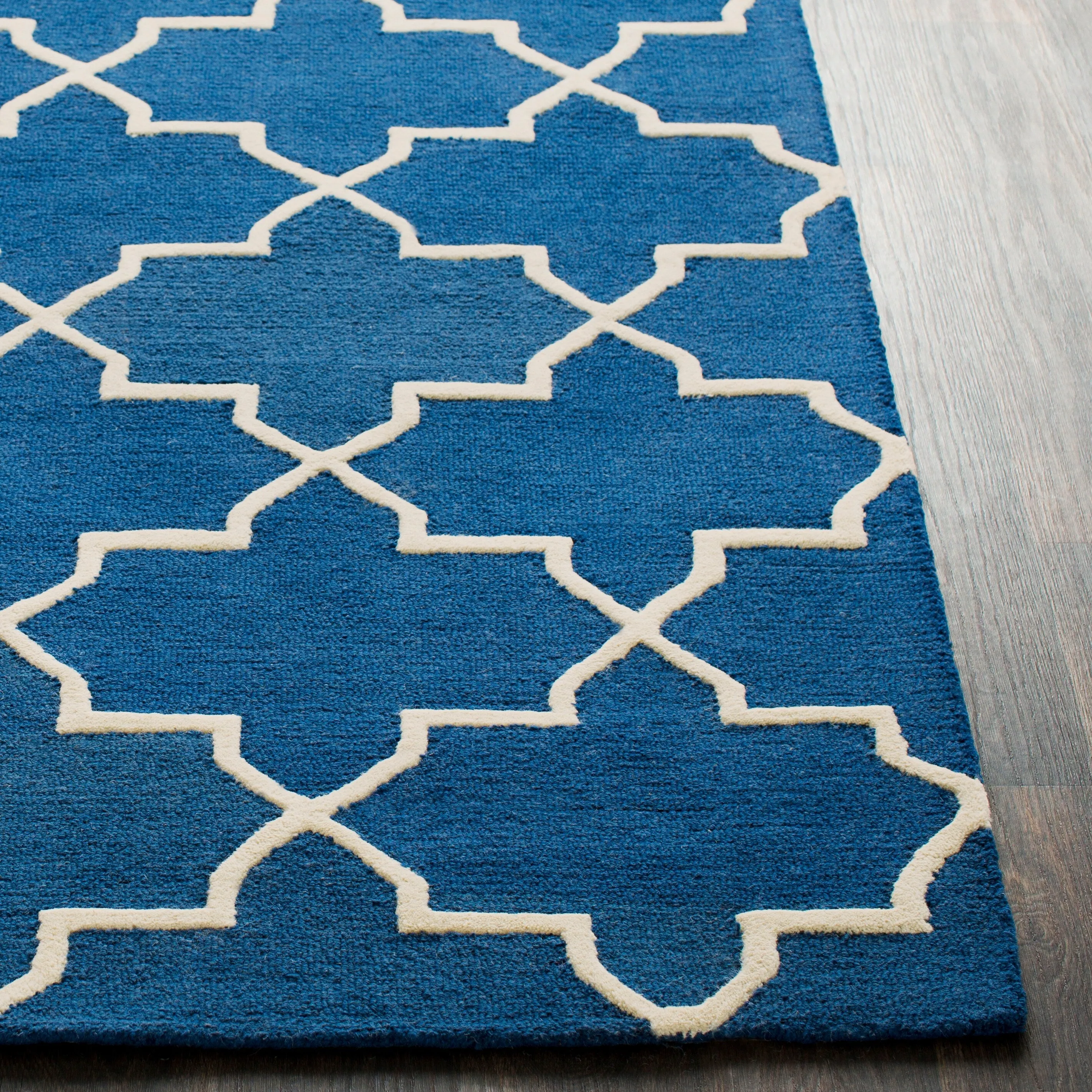 Hand-Tufted Cindy Moroccan Tiled Wool Rug