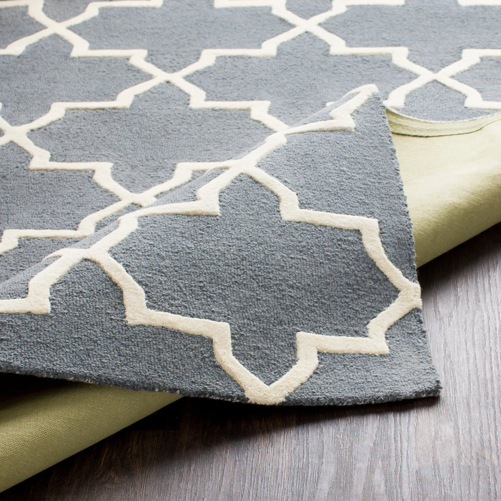 Hand-Tufted Cindy Moroccan Tiled Wool Rug