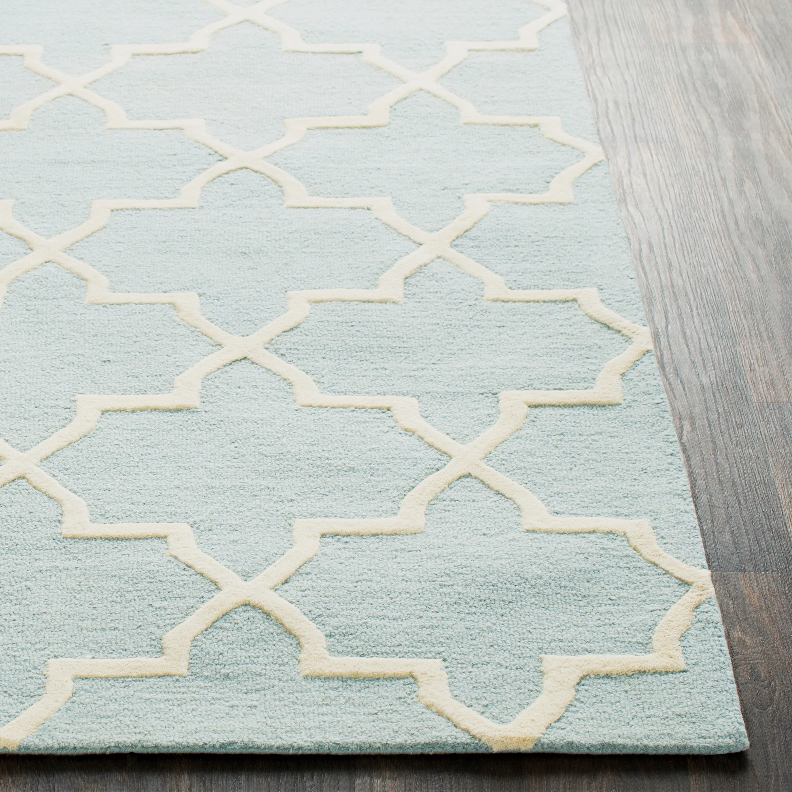 Hand-Tufted Cindy Moroccan Tiled Wool Rug