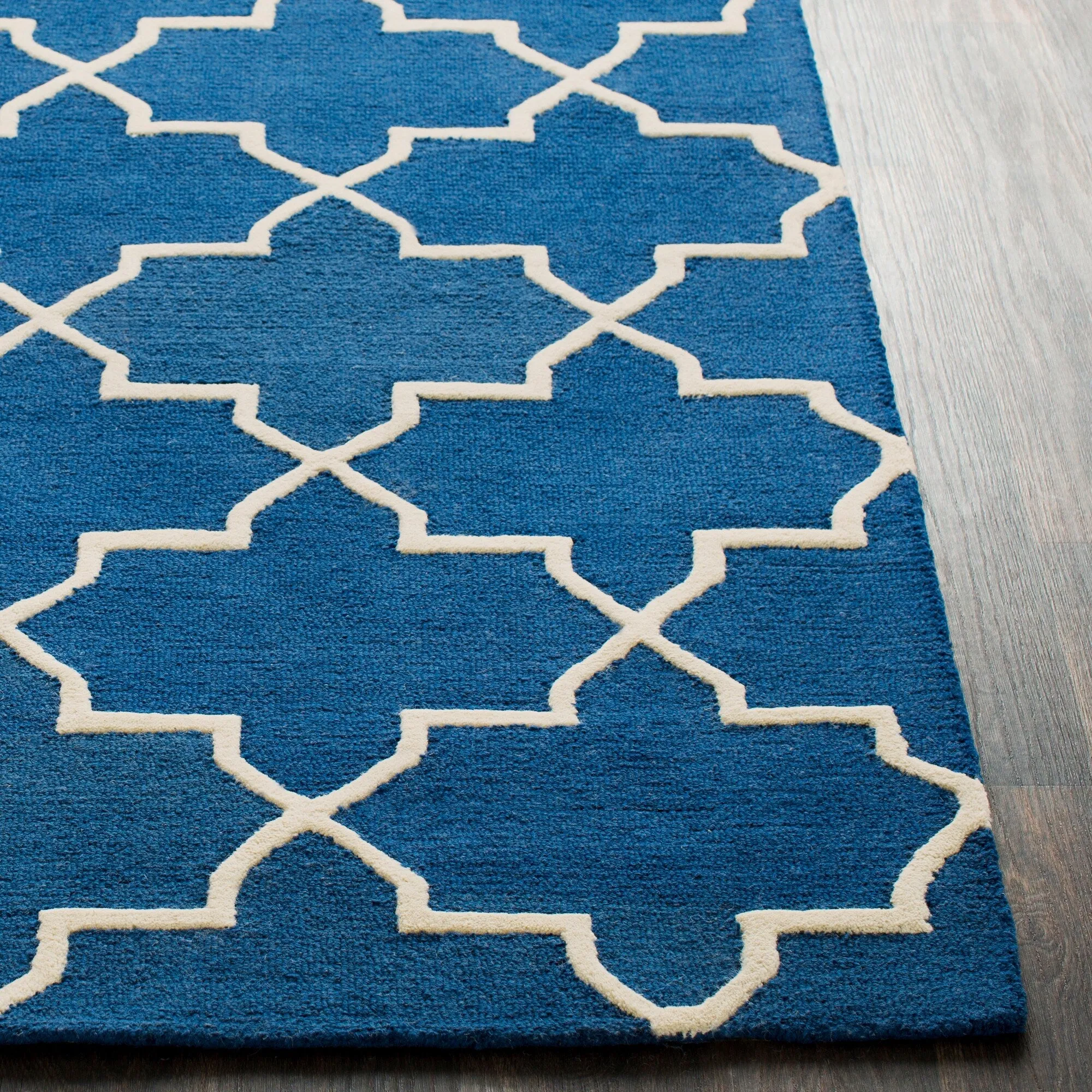 Hand-Tufted Cindy Moroccan Tiled Wool Rug