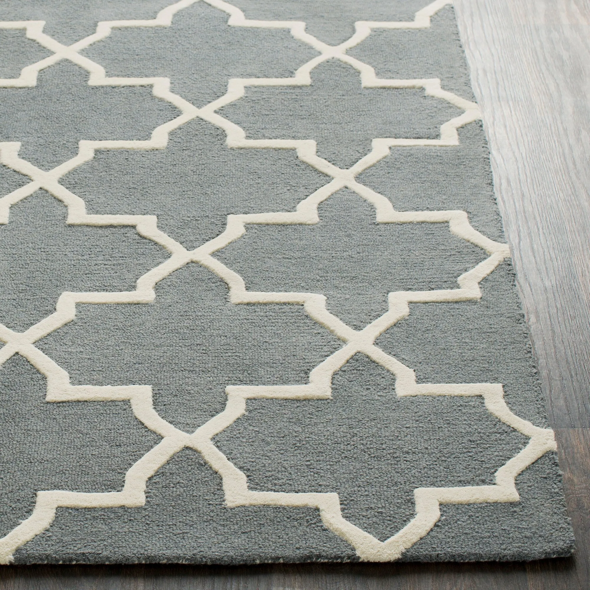Hand-Tufted Cindy Moroccan Tiled Wool Rug