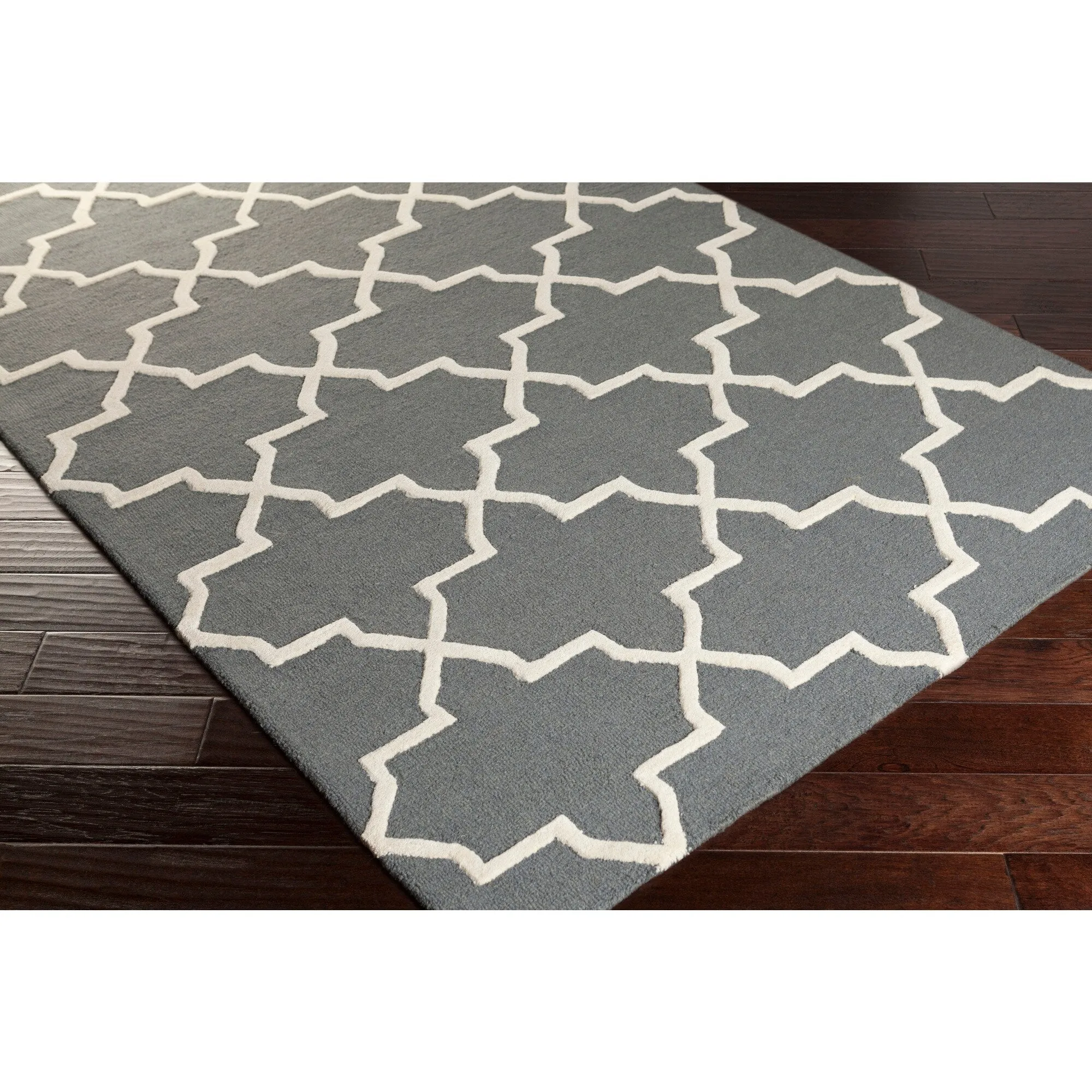 Hand-Tufted Cindy Moroccan Tiled Wool Rug