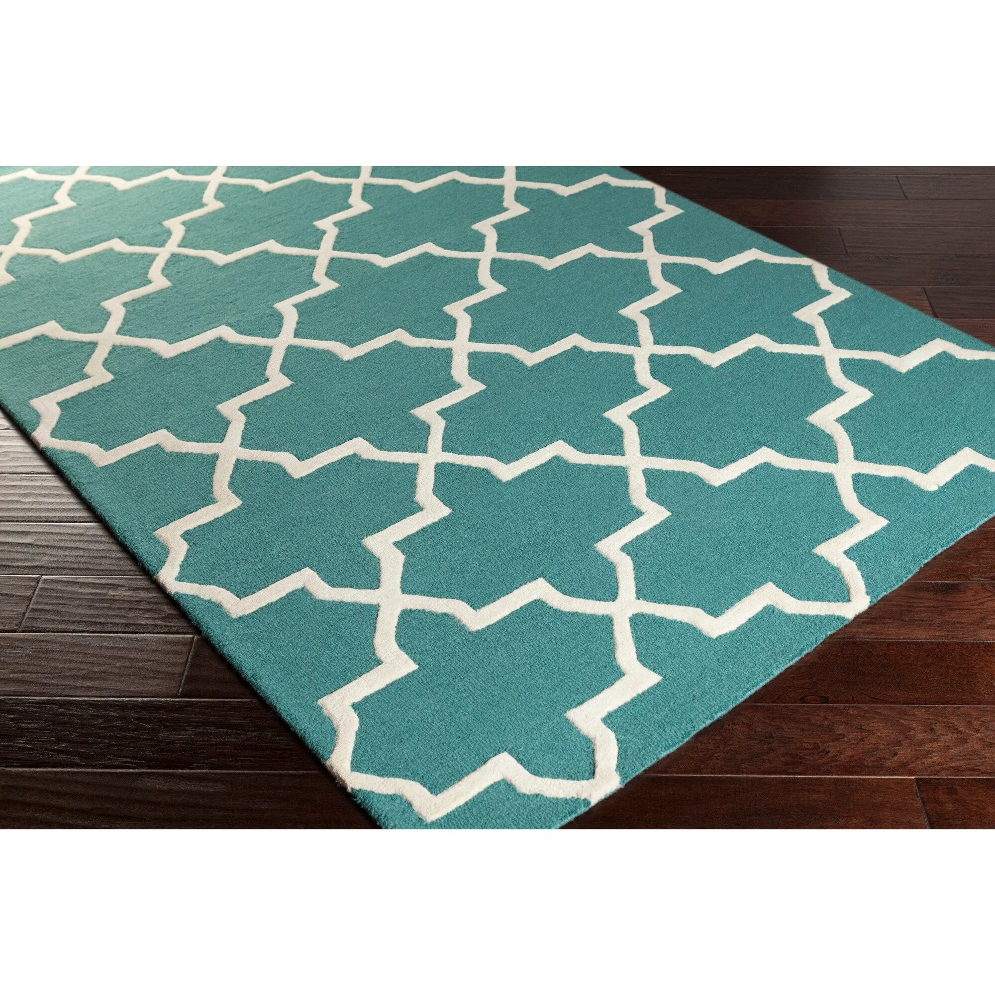 Hand-Tufted Cindy Moroccan Tiled Wool Rug