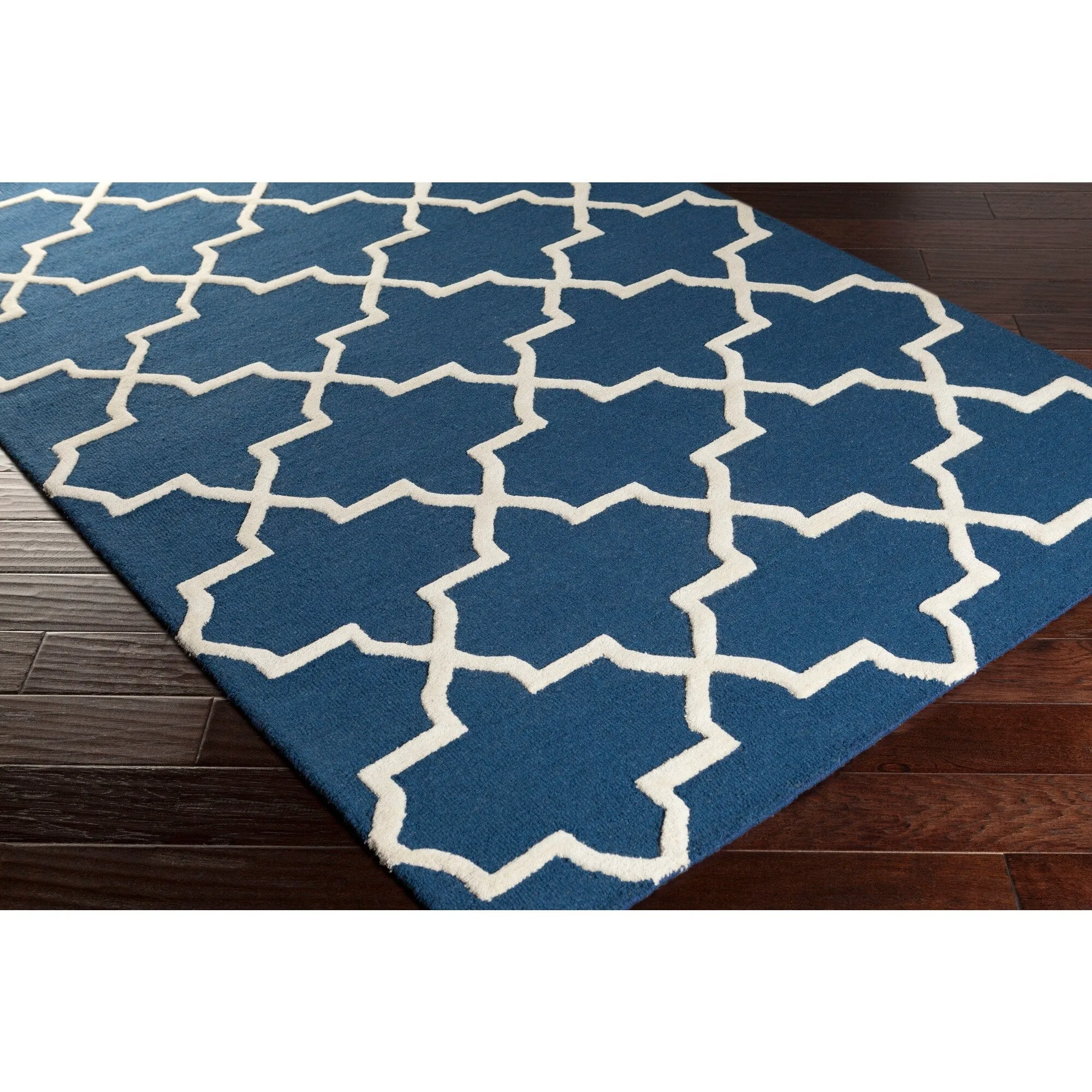 Hand-Tufted Cindy Moroccan Tiled Wool Rug