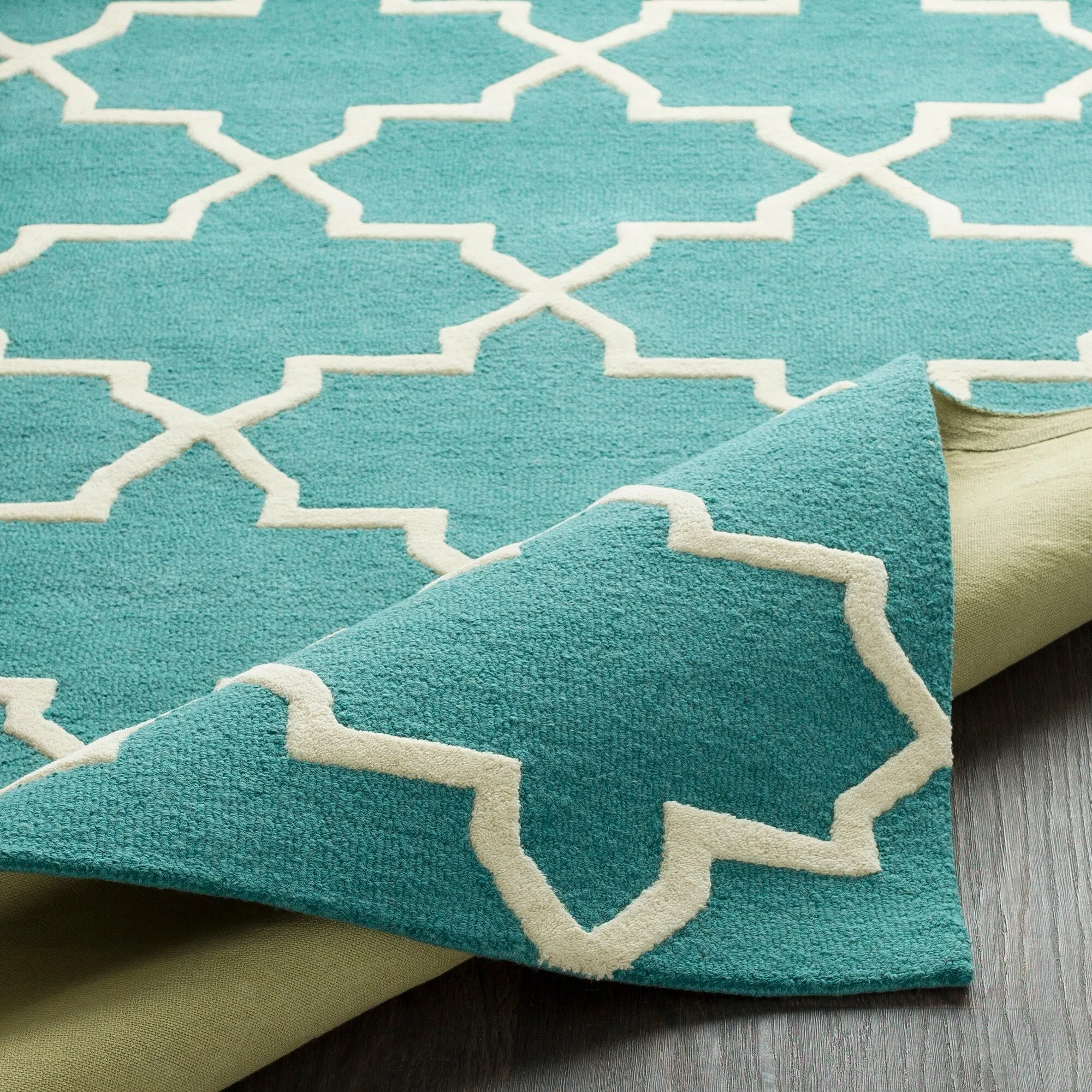 Hand-Tufted Cindy Moroccan Tiled Wool Rug