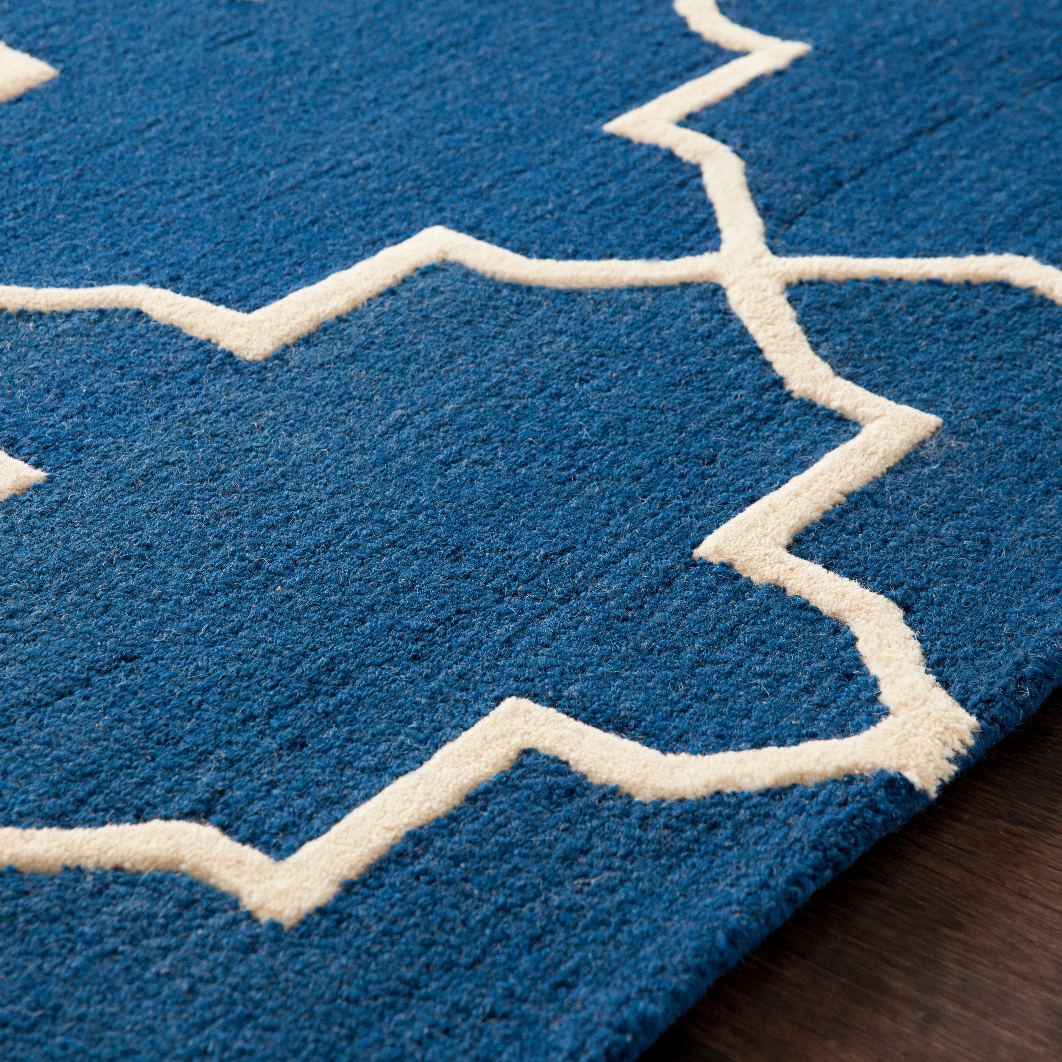Hand-Tufted Cindy Moroccan Tiled Wool Rug