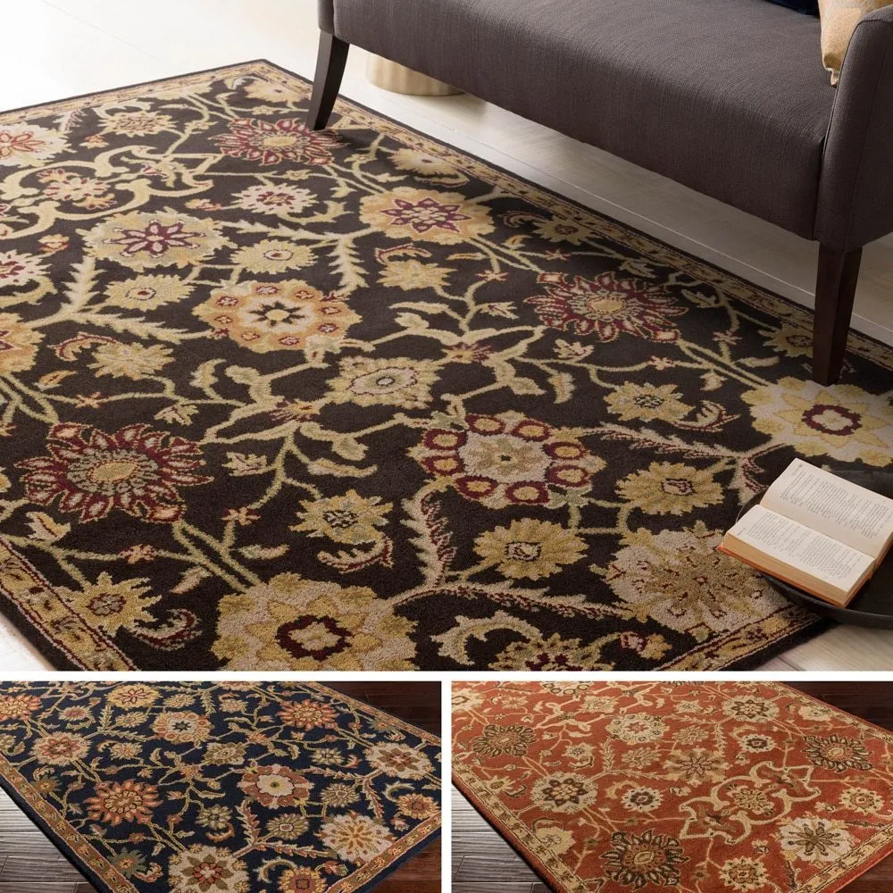 Hand-Tufted Dreux Floral Wool Rug