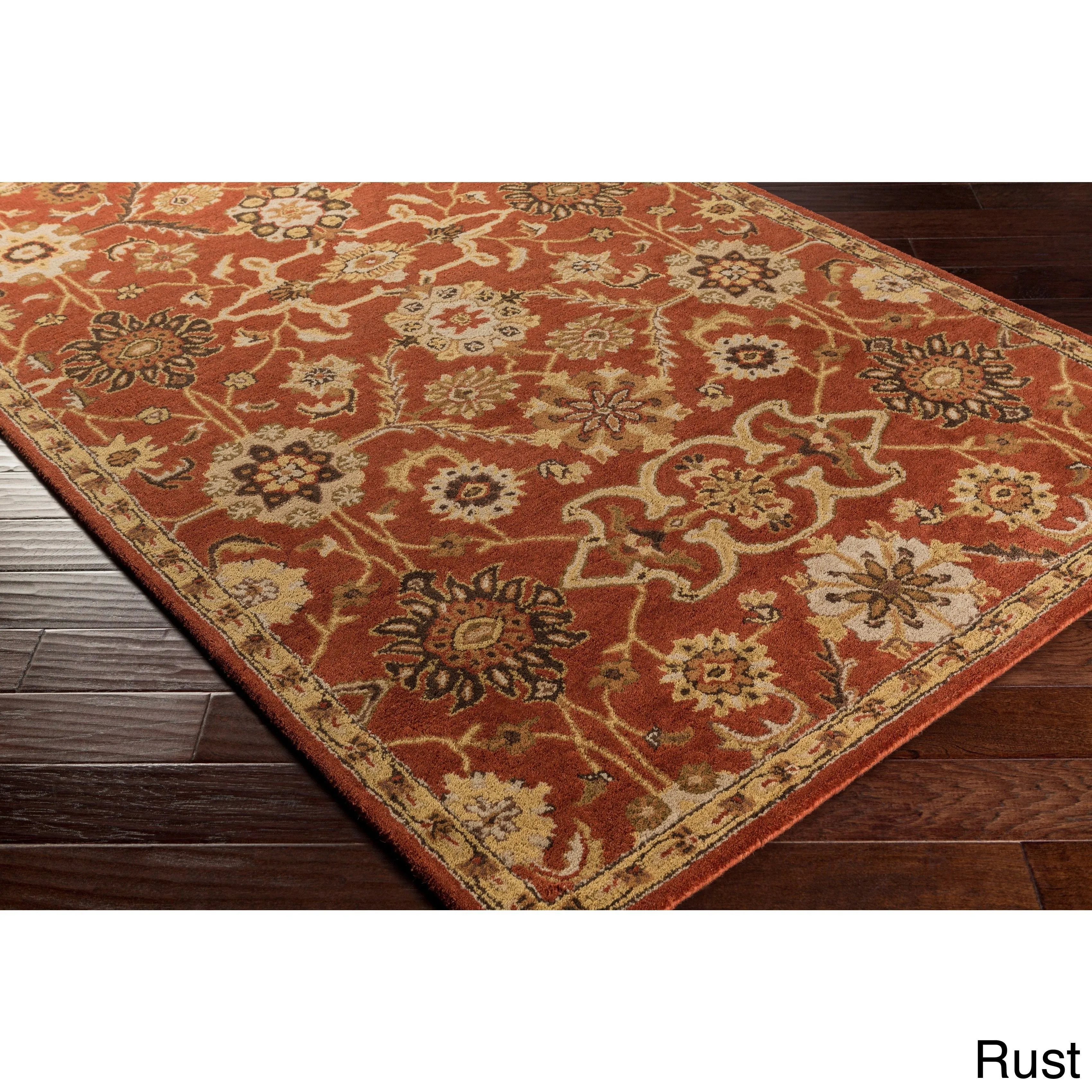 Hand-Tufted Dreux Floral Wool Rug
