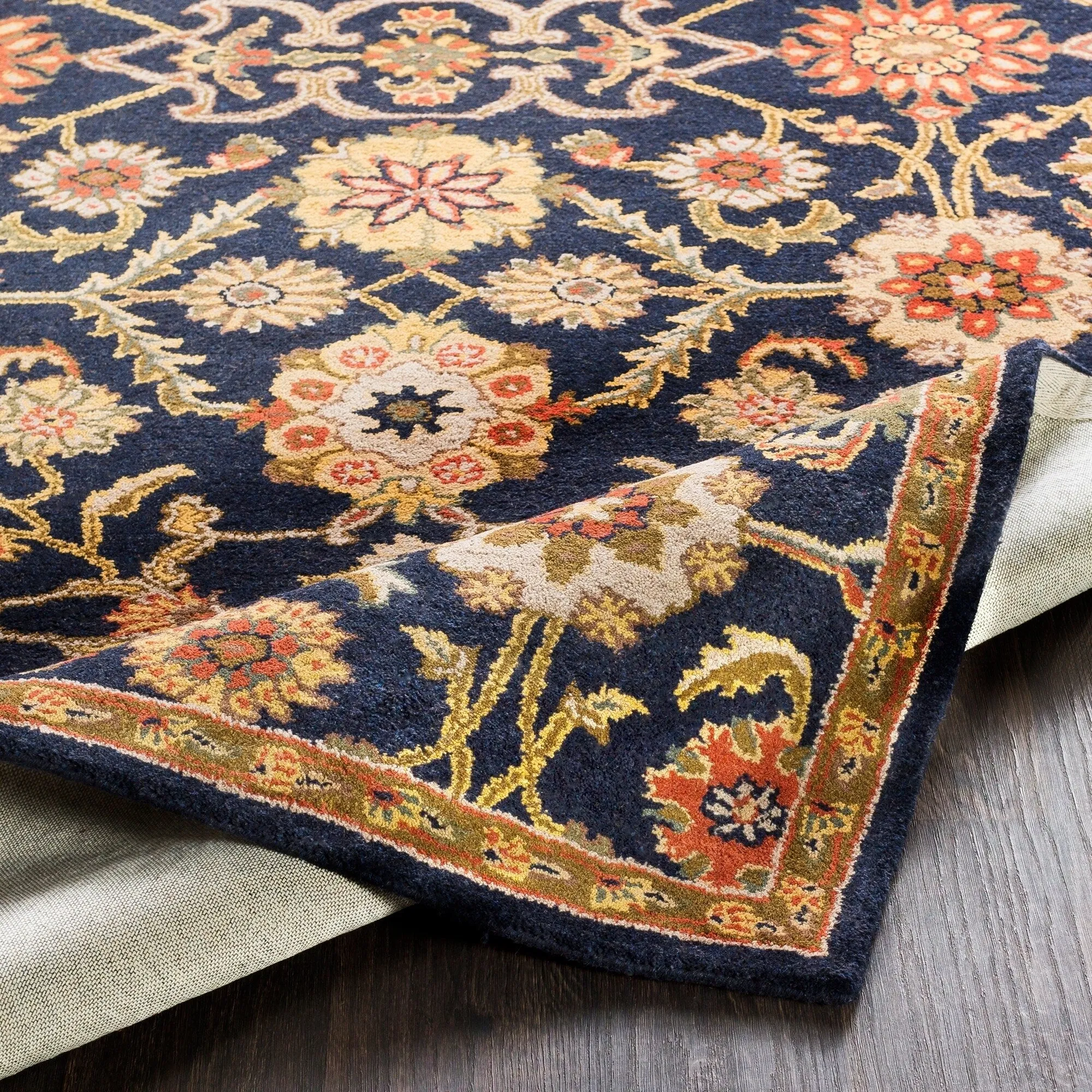 Hand-Tufted Dreux Floral Wool Rug