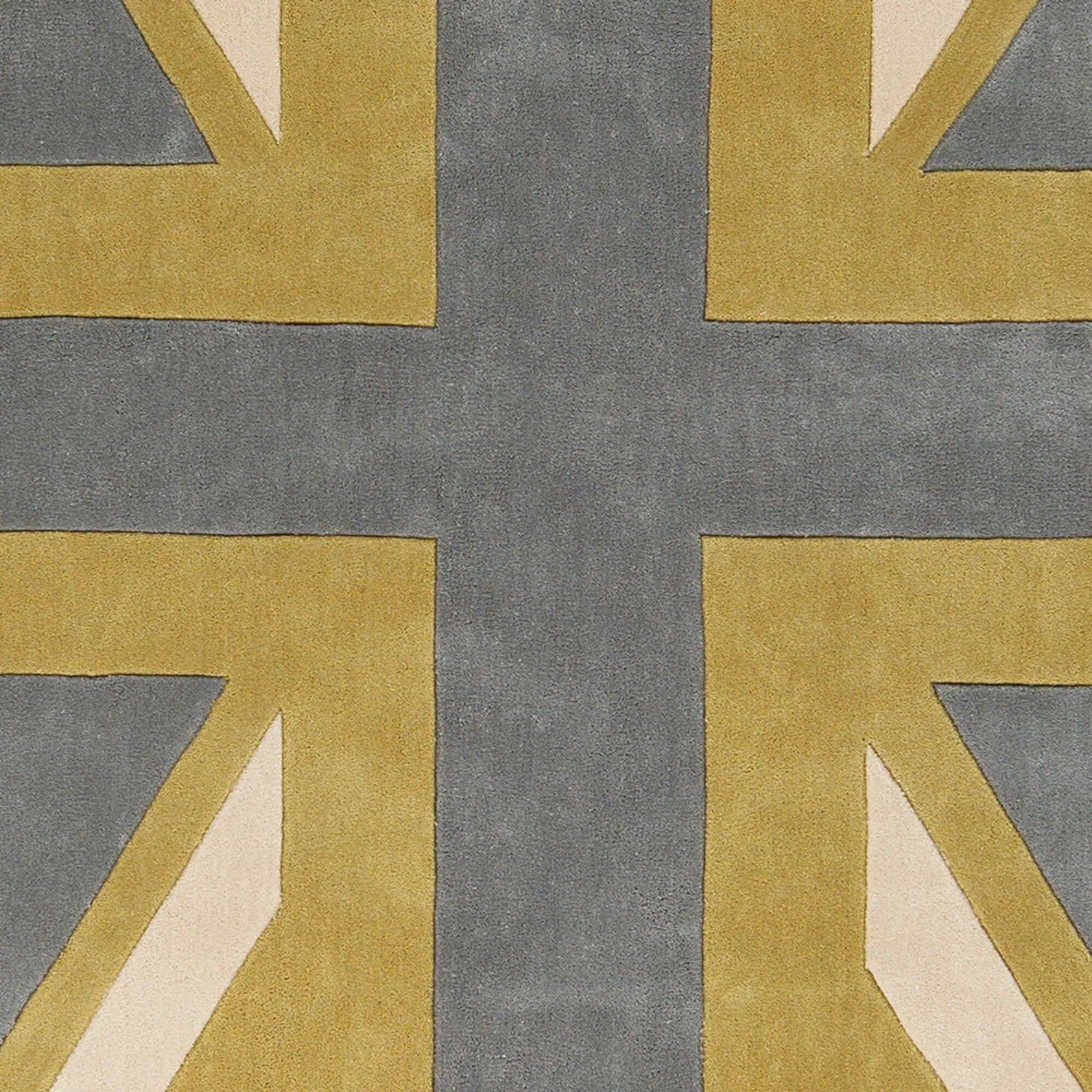 Hand-tufted Union Jack Novelty Contemporary Accent Area Rug