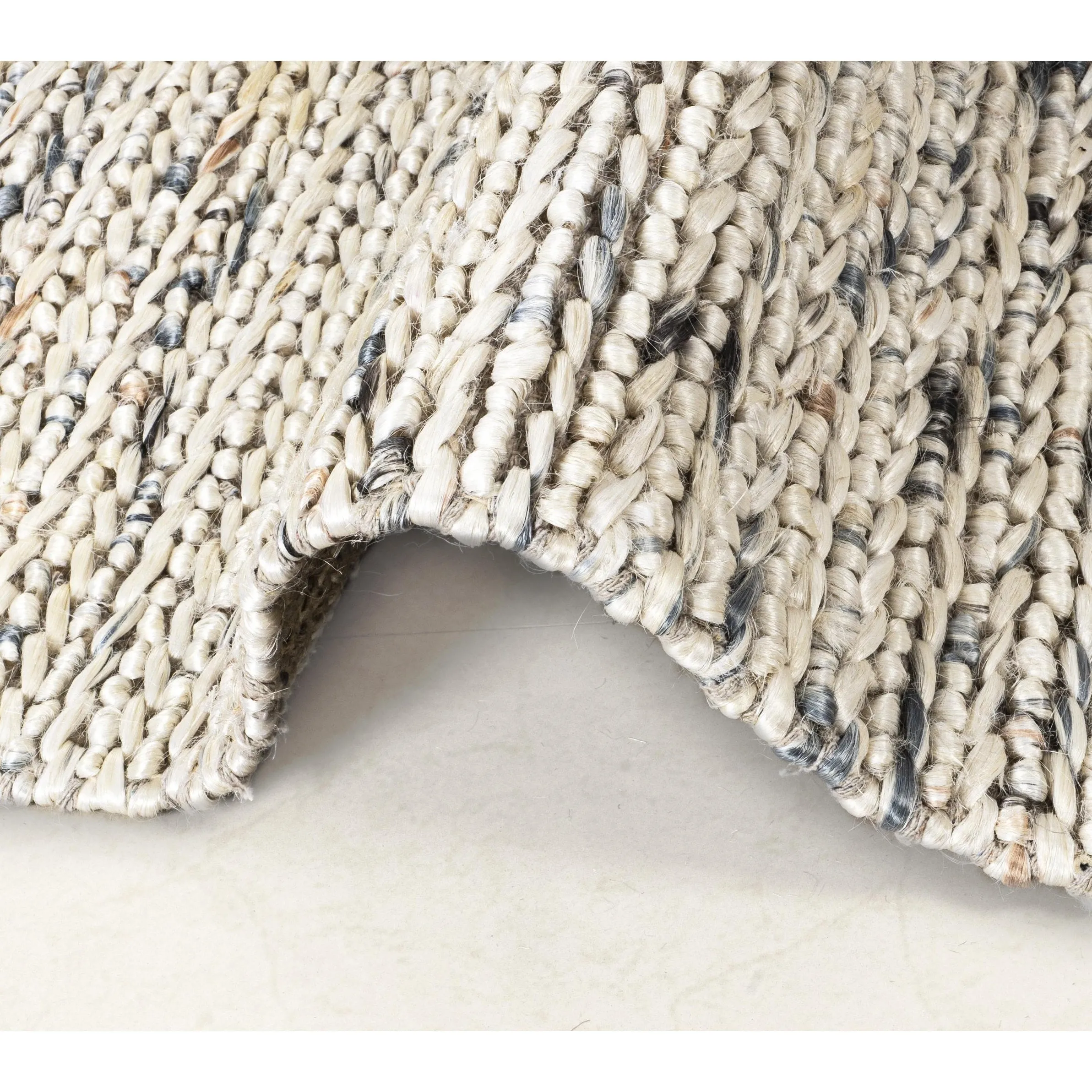 Handmade Brown/Grey Zohra Natural Flatwoven Bohemian Jute Area Rug
