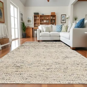 Handmade Brown/Grey Zohra Natural Flatwoven Bohemian Jute Area Rug
