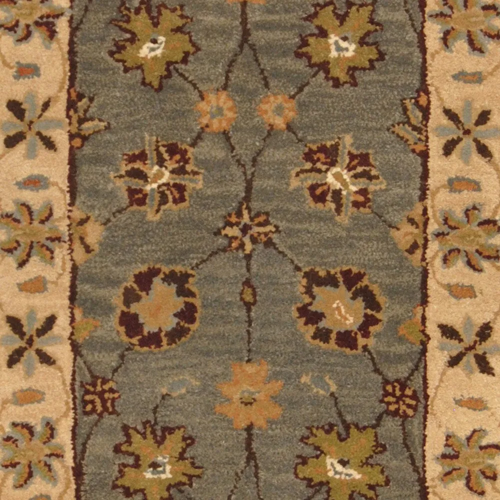 Handmade Mahal Wool Runner (India) - 2'4 x 8'2
