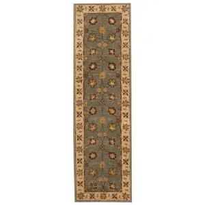 Handmade Mahal Wool Runner (India) - 2'4 x 8'2