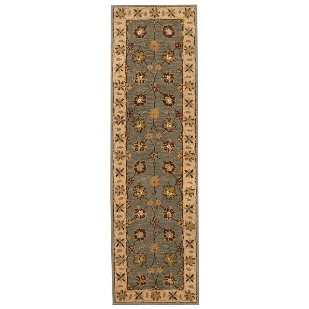Handmade Mahal Wool Runner (India) - 2'4 x 8'2
