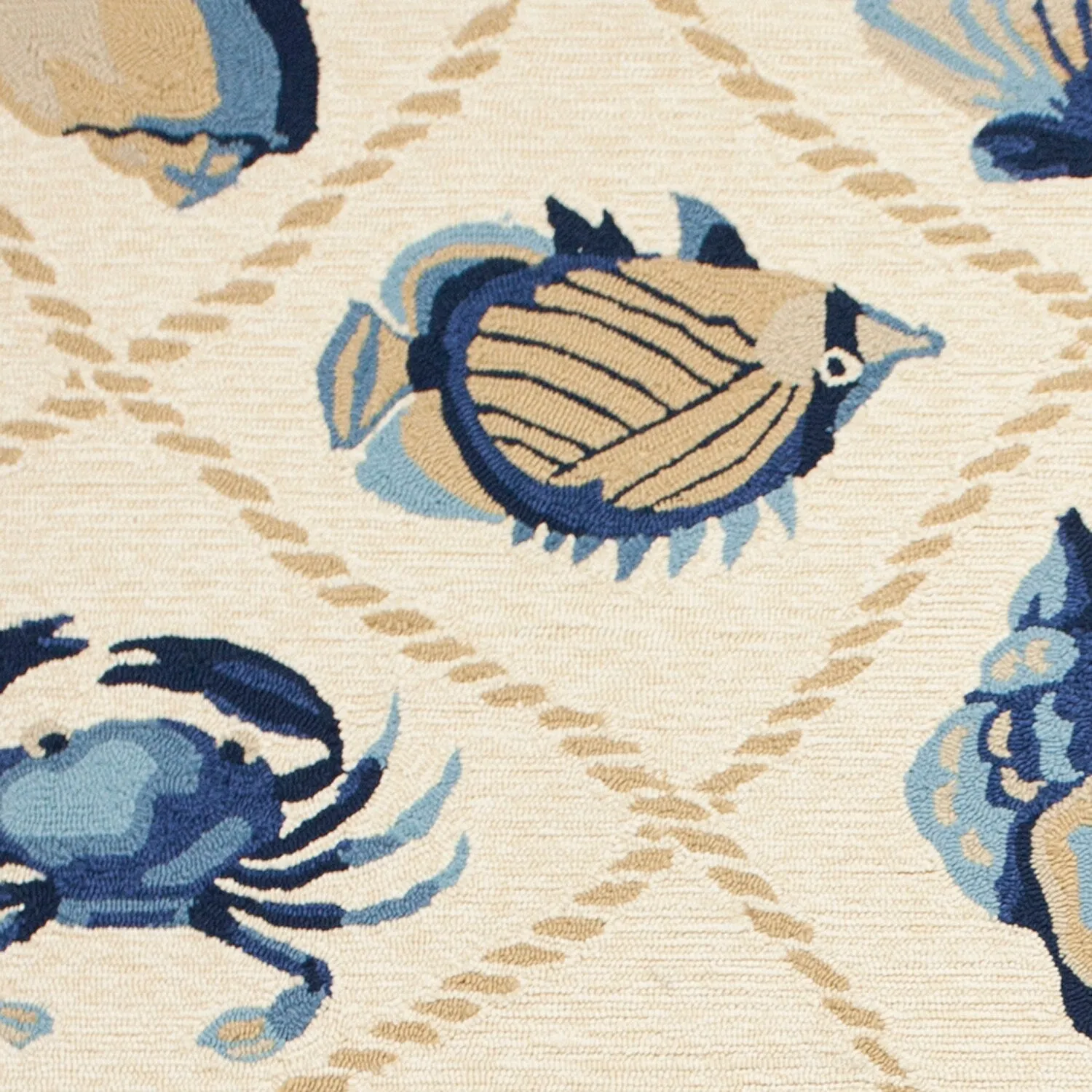 Handmade Nautical Seaside Outdoor Area Rug by Havenside Home