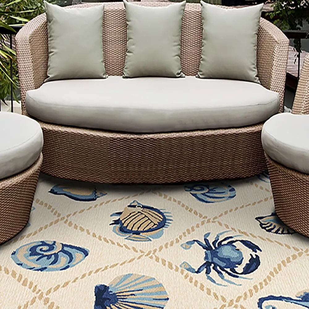 Handmade Nautical Seaside Outdoor Area Rug by Havenside Home