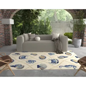 Handmade Nautical Seaside Outdoor Area Rug by Havenside Home