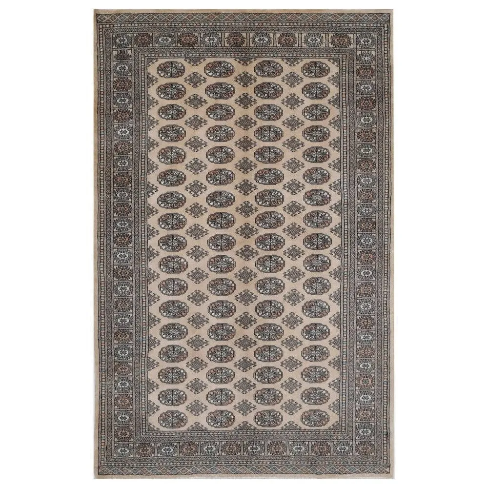 Handmade One-of-a-Kind Bokhara Wool Rug 5'1 x 8' - 5'1 x 8'