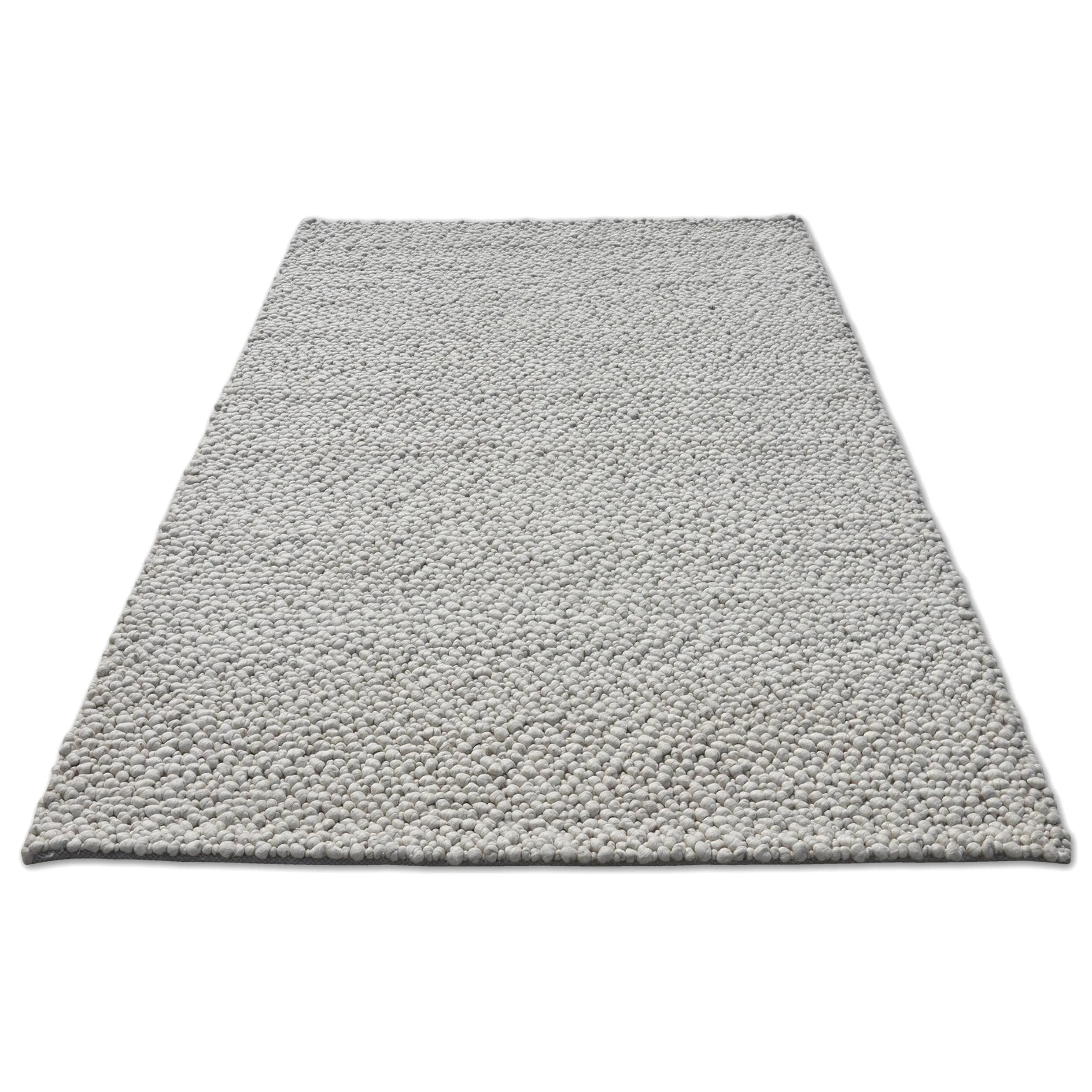 Handmade Wool Rug Pitloom Ivory Contemporary For Living Room & Bedroom