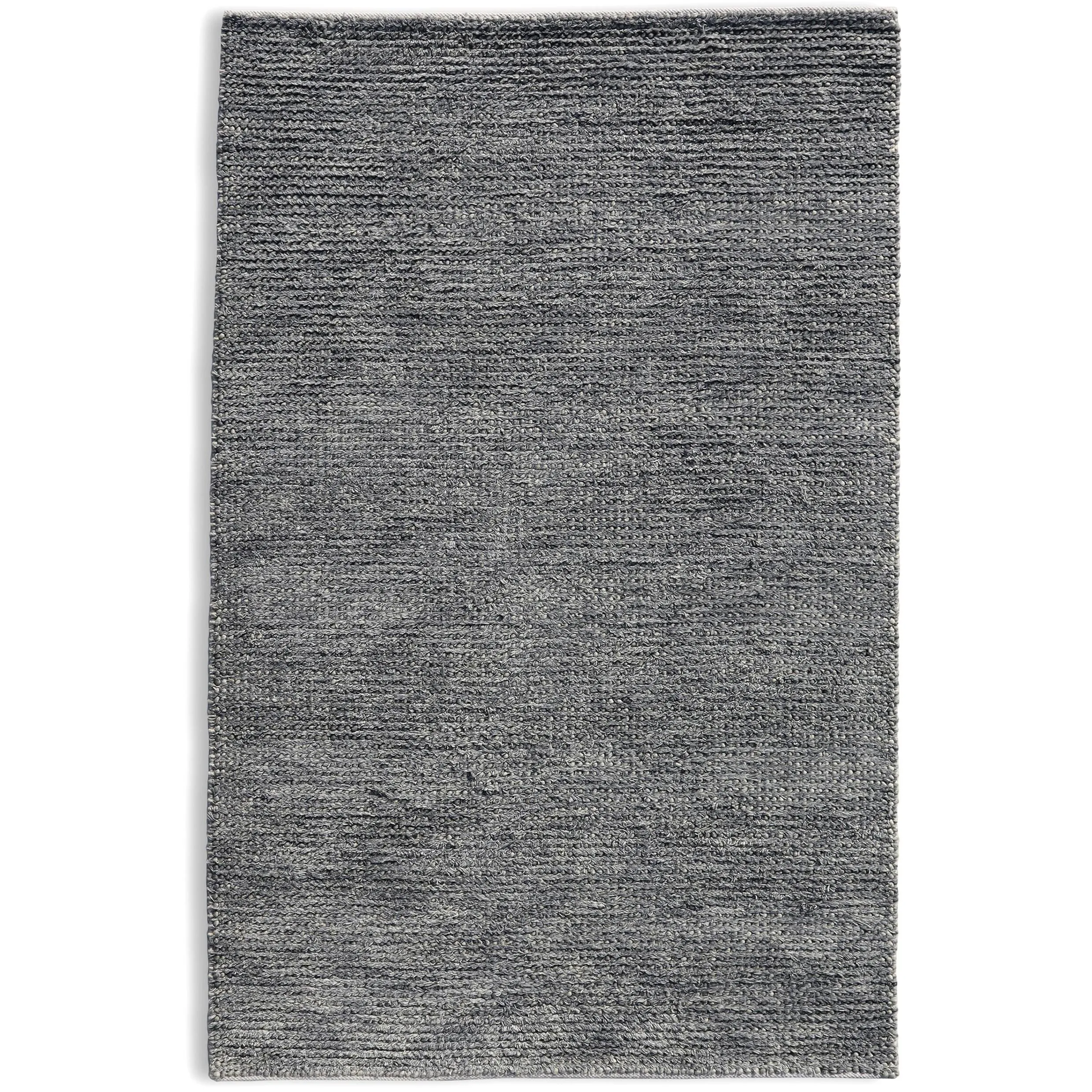 Handwoven Grey Moroccan Bubble Medium Loop Pile Weave Indoor Wool Rug