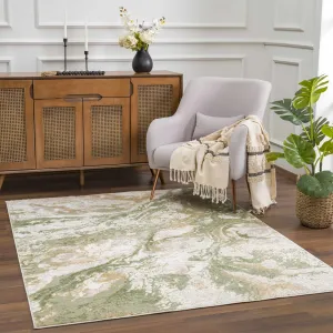 Hauteloom Liverpool Living Room. Bedroom Area Rug - Contemporary - Charcoal.Light Blue.Light Gray - 9'2 x 12'