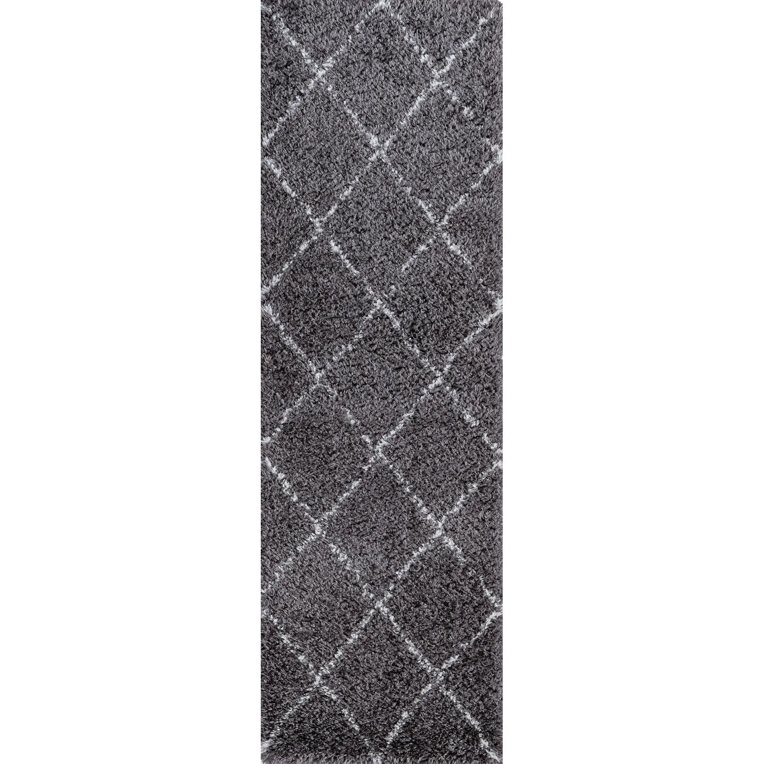 Heartfelt Shag Modern & Contemporary Diamond Indoor Area Rug