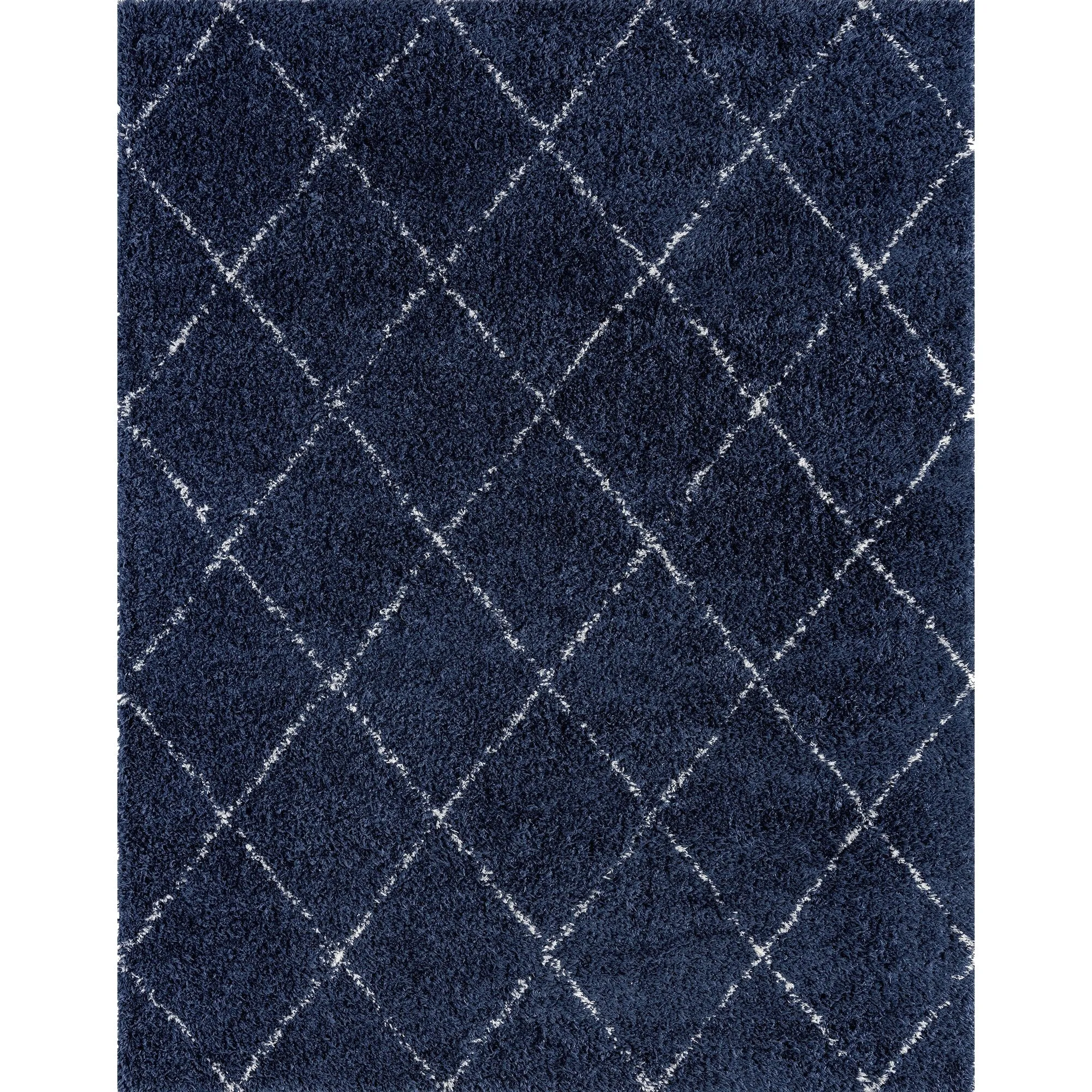 Heartfelt Shag Modern & Contemporary Diamond Indoor Area Rug