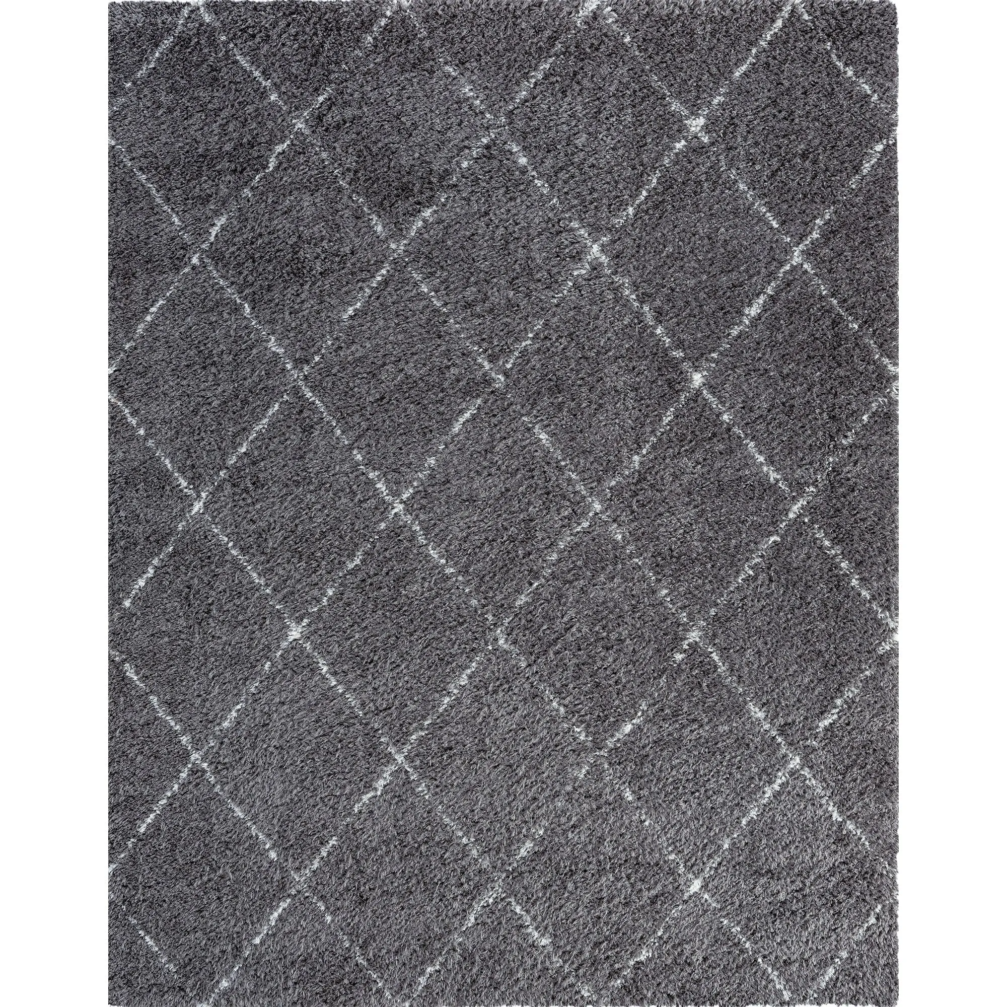 Heartfelt Shag Modern & Contemporary Diamond Indoor Area Rug