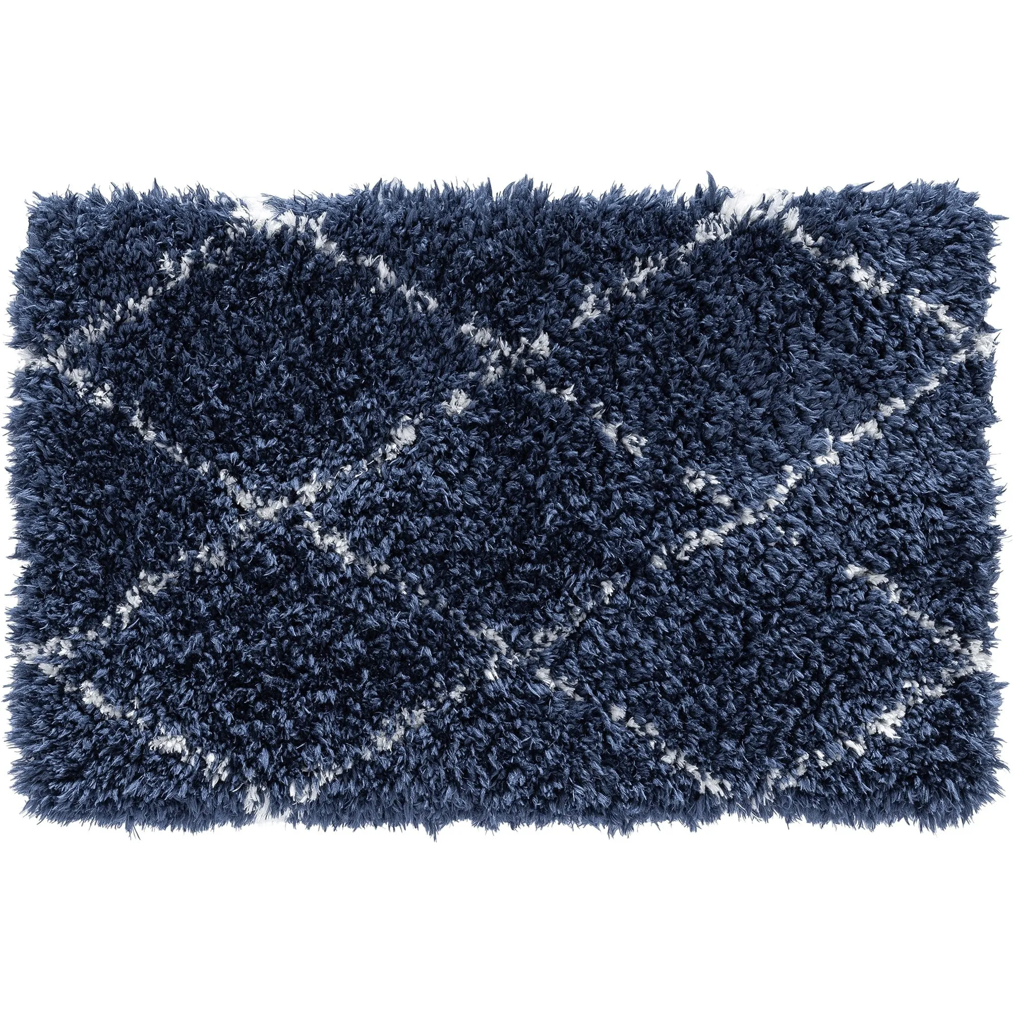 Heartfelt Shag Modern & Contemporary Diamond Indoor Area Rug