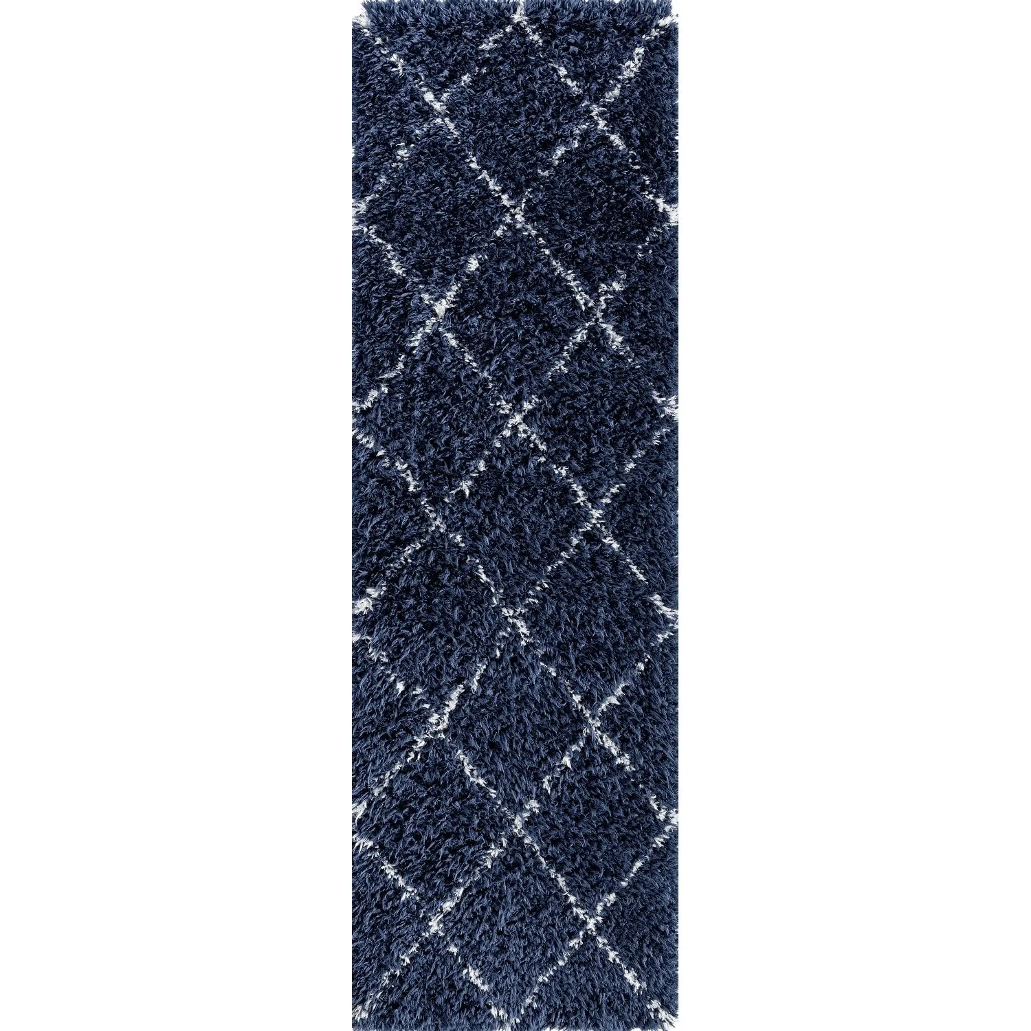 Heartfelt Shag Modern & Contemporary Diamond Indoor Area Rug