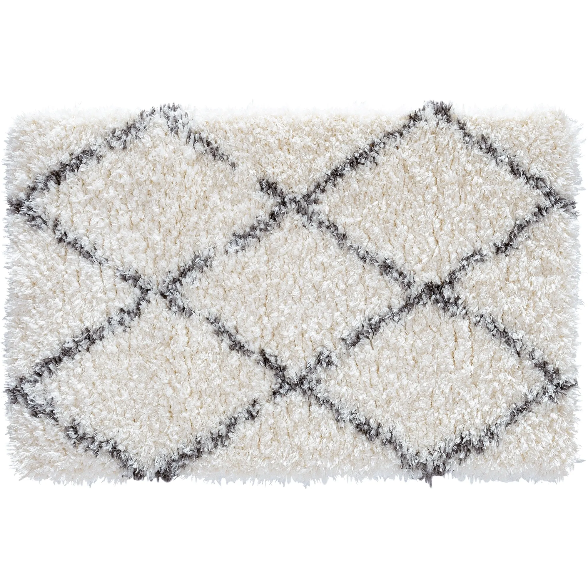 Heartfelt Shag Modern & Contemporary Diamond Indoor Area Rug
