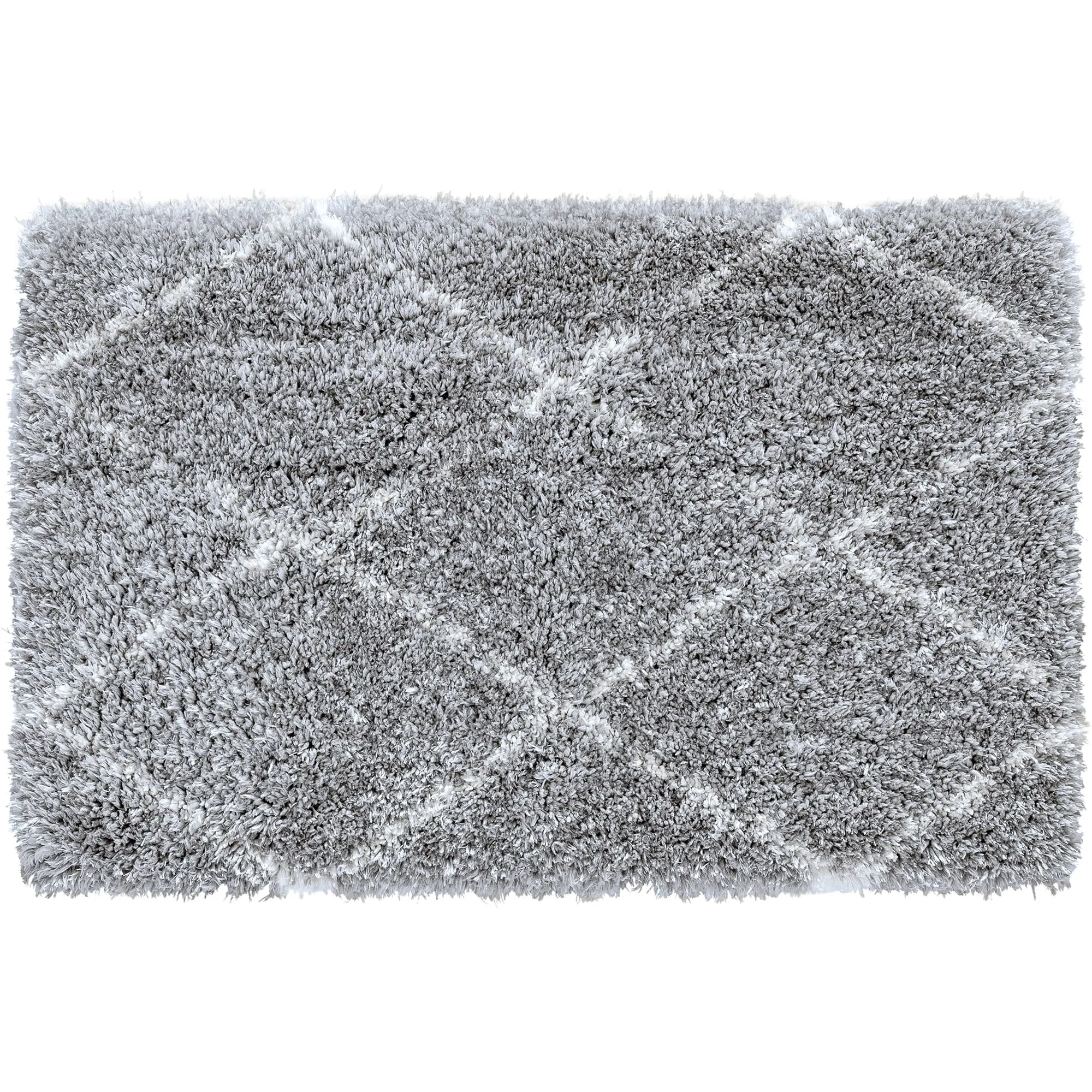 Heartfelt Shag Modern & Contemporary Diamond Indoor Area Rug