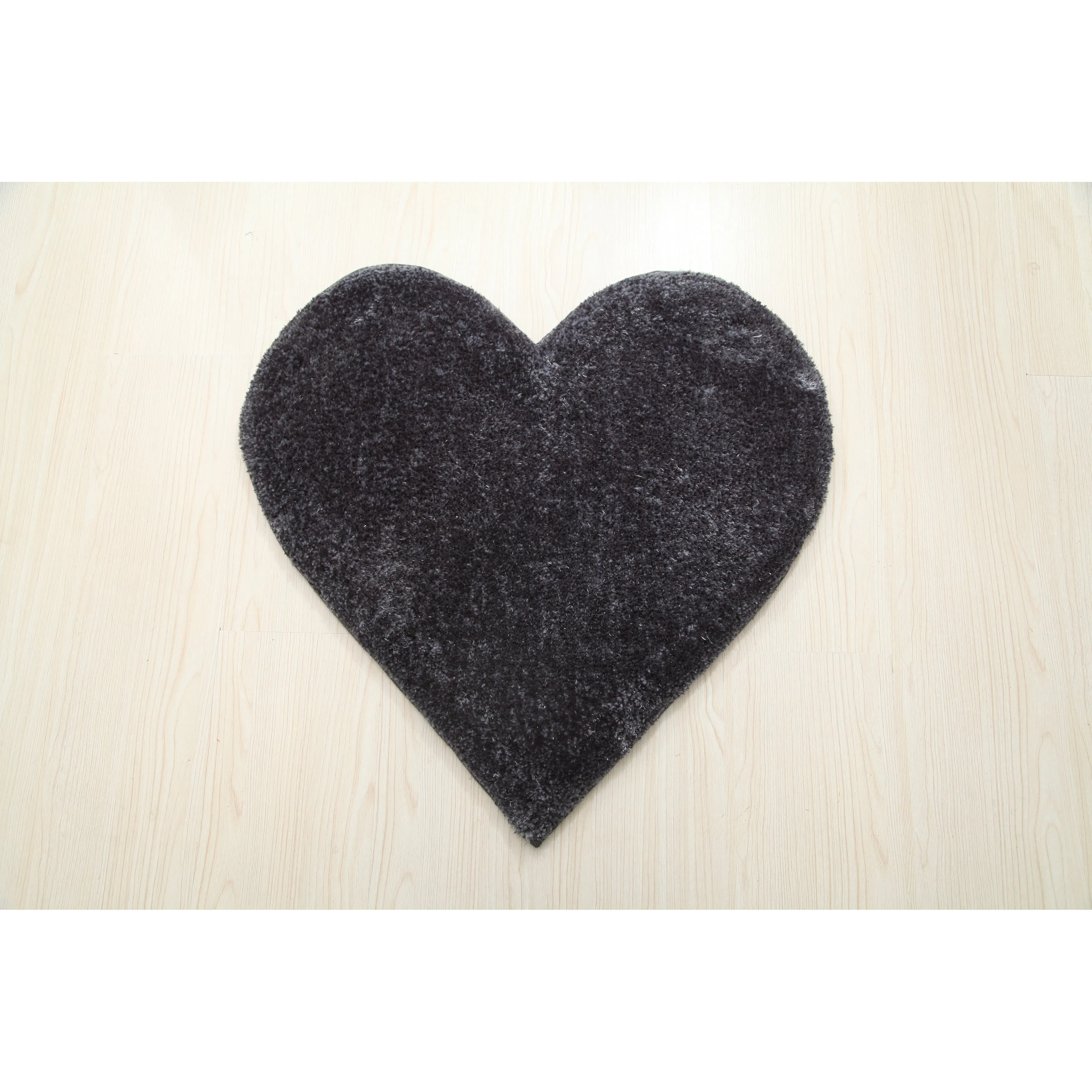 Hearts Collection Hand Woven Shag Area Rug - 24 x 24