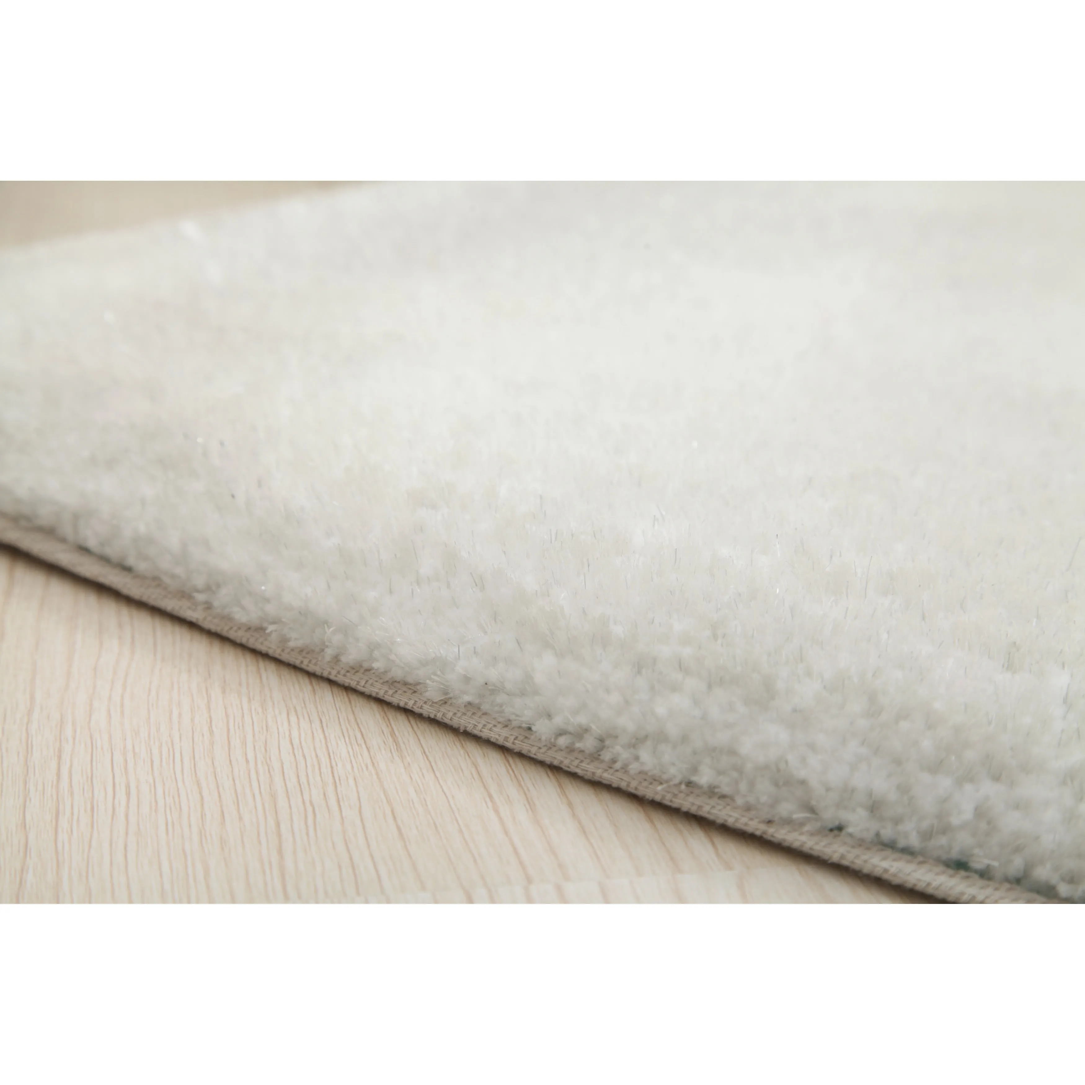 Hearts Collection Hand Woven Shag Area Rug - 24 x 24