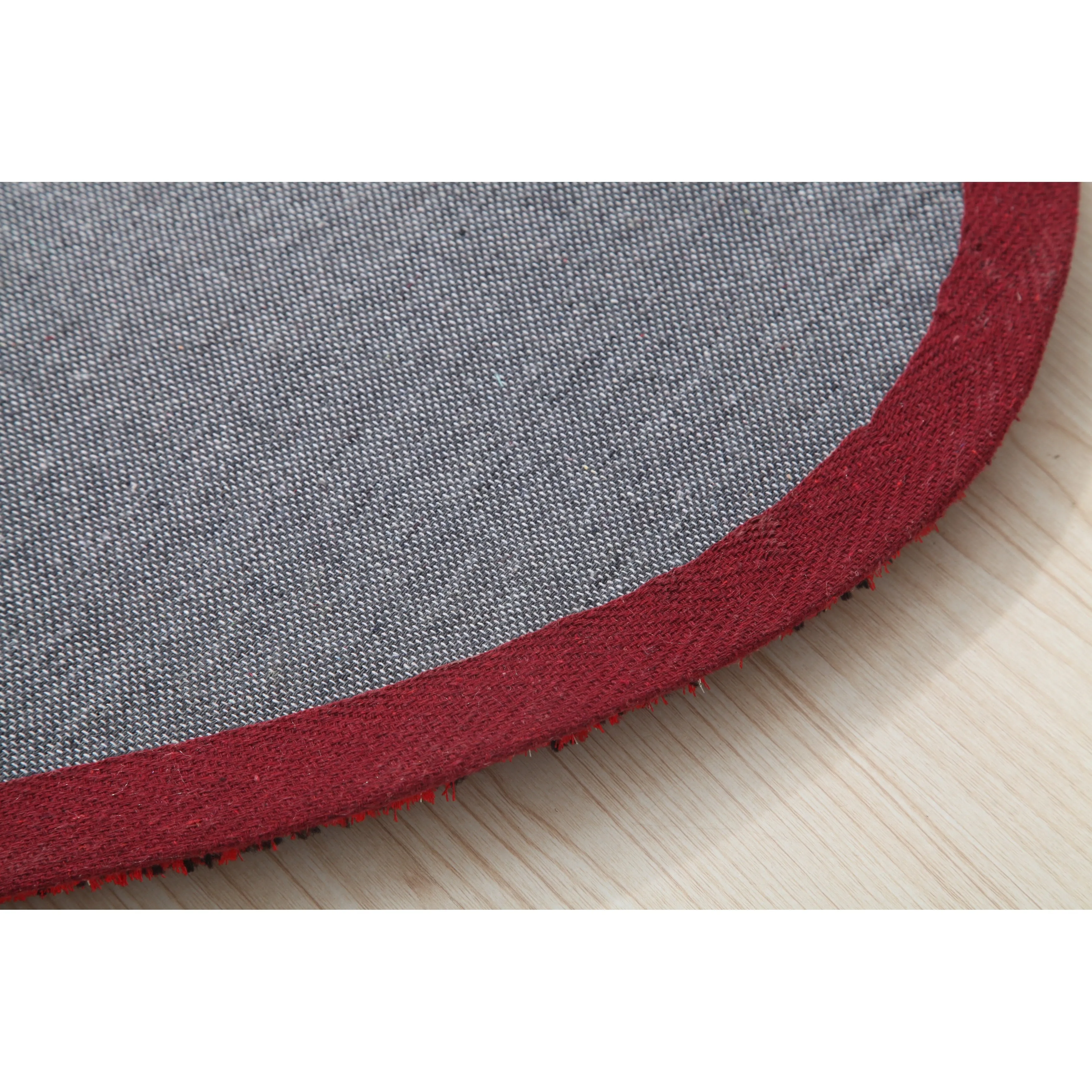 Hearts Collection Hand Woven Shag Area Rug - 24 x 24
