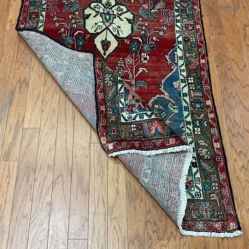 HERAT ORIENTAL Hand-knotted Persian Lilihan Wool Runner - 3'3 x 11'4
