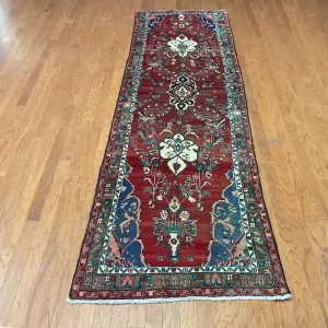 HERAT ORIENTAL Hand-knotted Persian Lilihan Wool Runner - 3'3 x 11'4