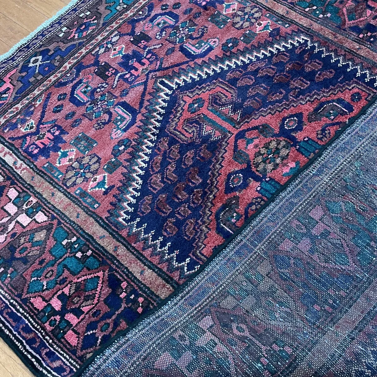 HERAT ORIENTAL Hand-knotted Tribal Hamadan Wool Rug - 4'8 x 7'8