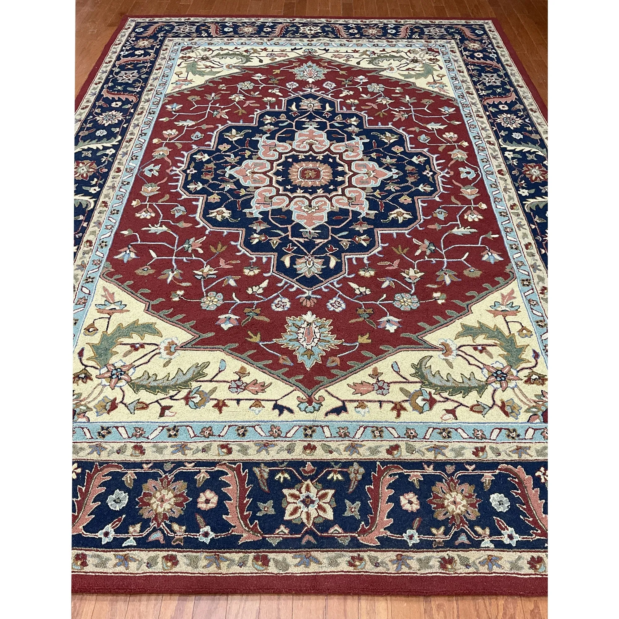 HERAT ORIENTAL Handmade Heriz Wool Rug - 8' x 11'