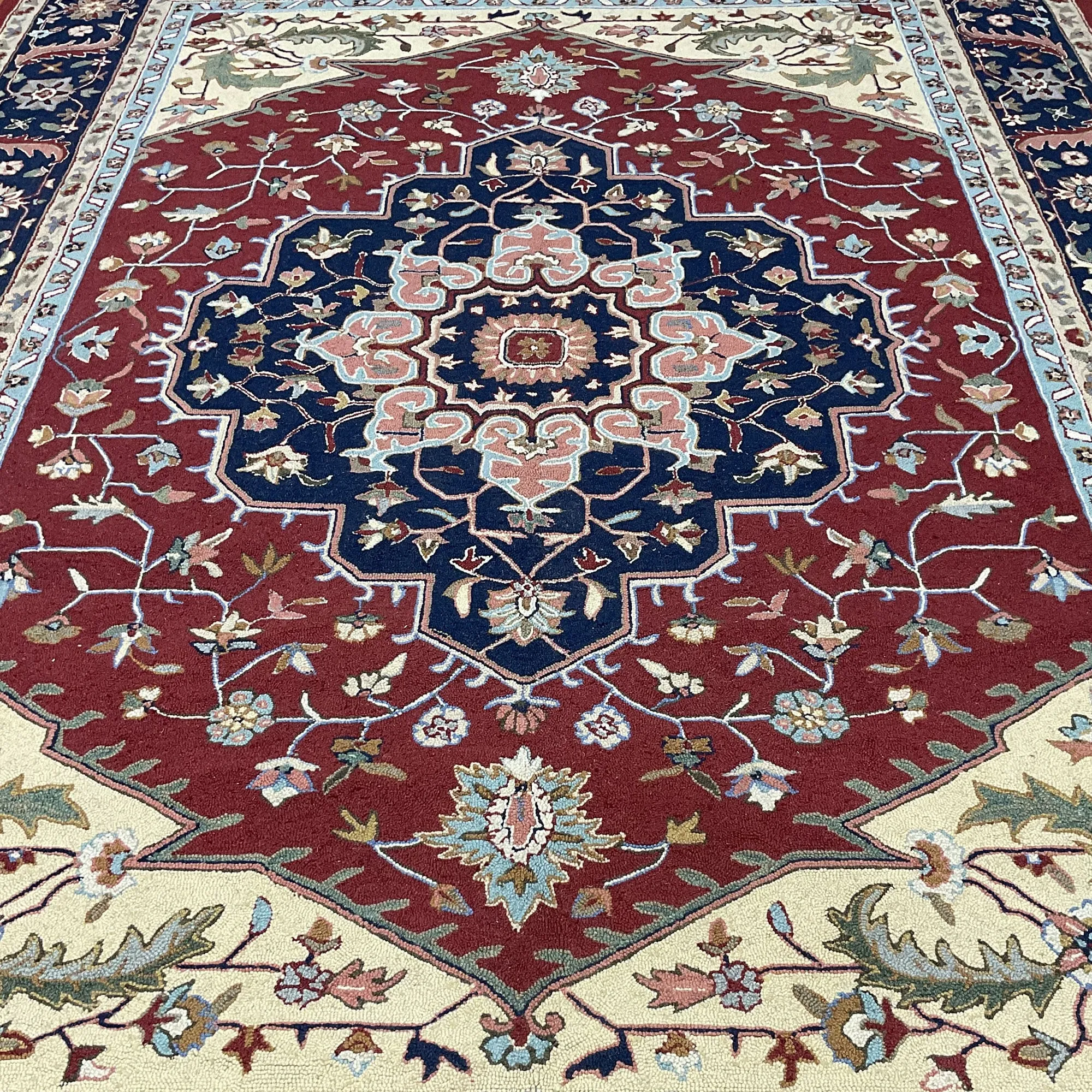 HERAT ORIENTAL Handmade Heriz Wool Rug - 8' x 11'