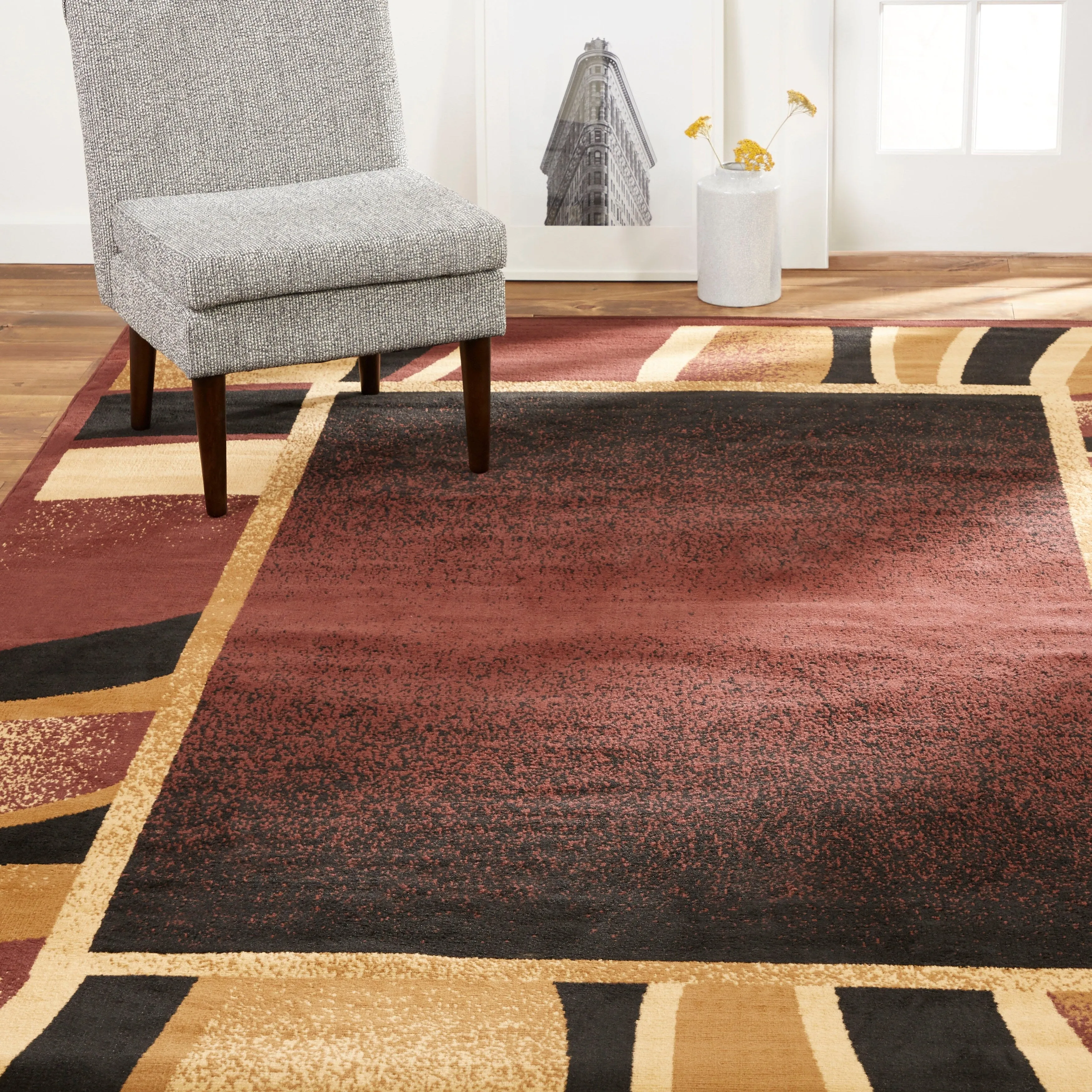 Home Dynamix Premium Rizzy Contemporary Border Area Rug