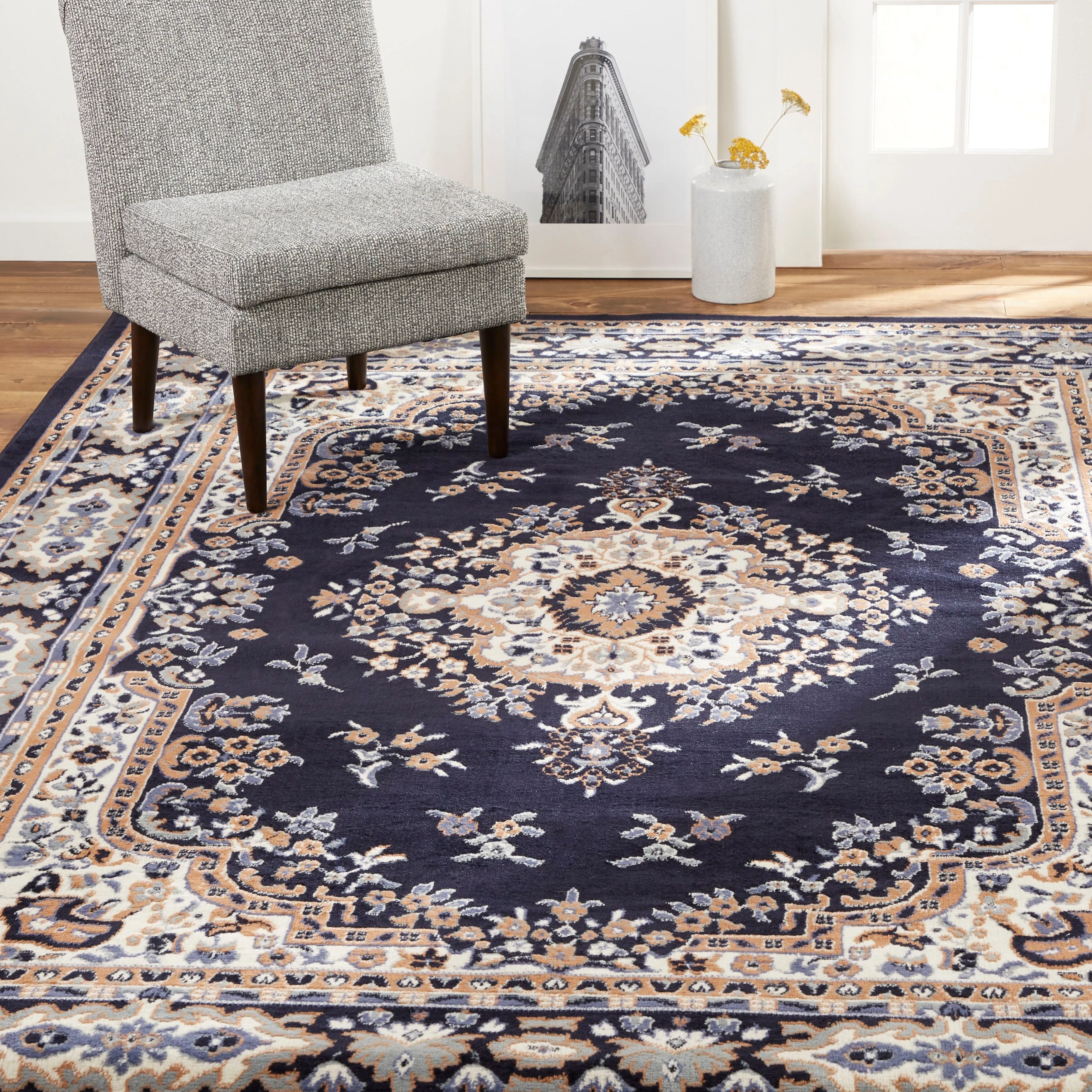 HOME DYNAMIX Premium Sakarya Traditional Medallion Area Rug