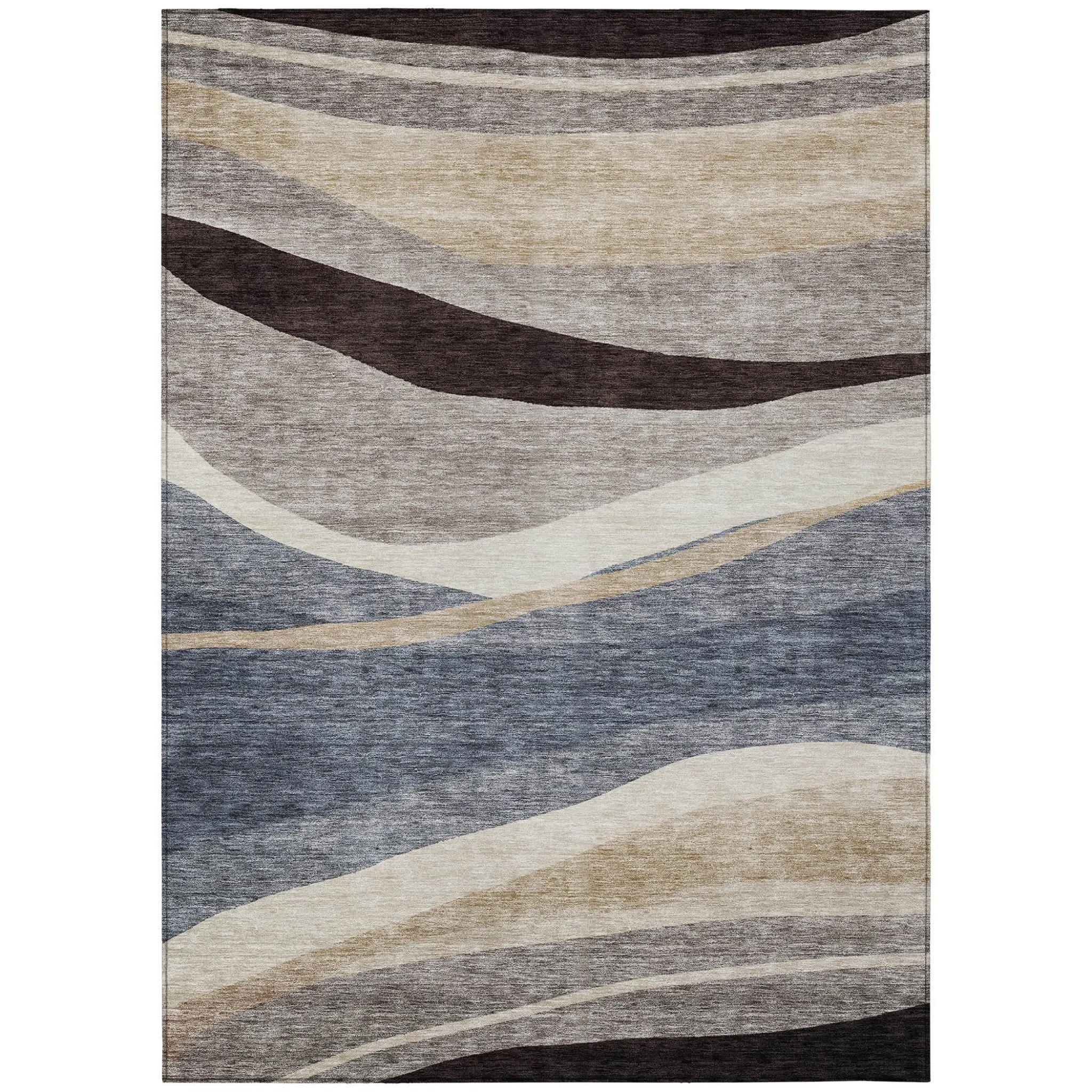 HomeRoots Abstract Transitional Rectangle Outdoor Rug