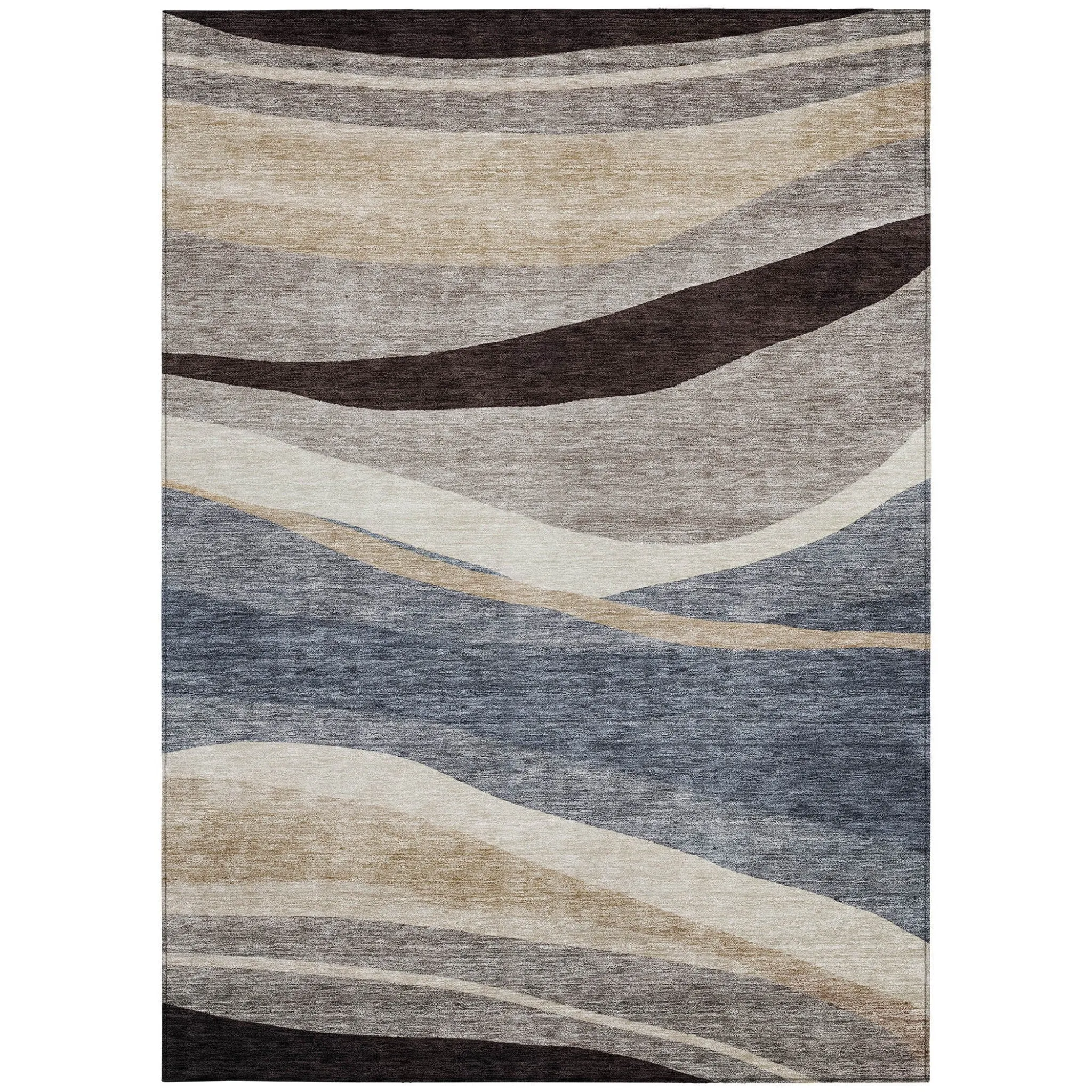HomeRoots Abstract Transitional Rectangle Outdoor Rug