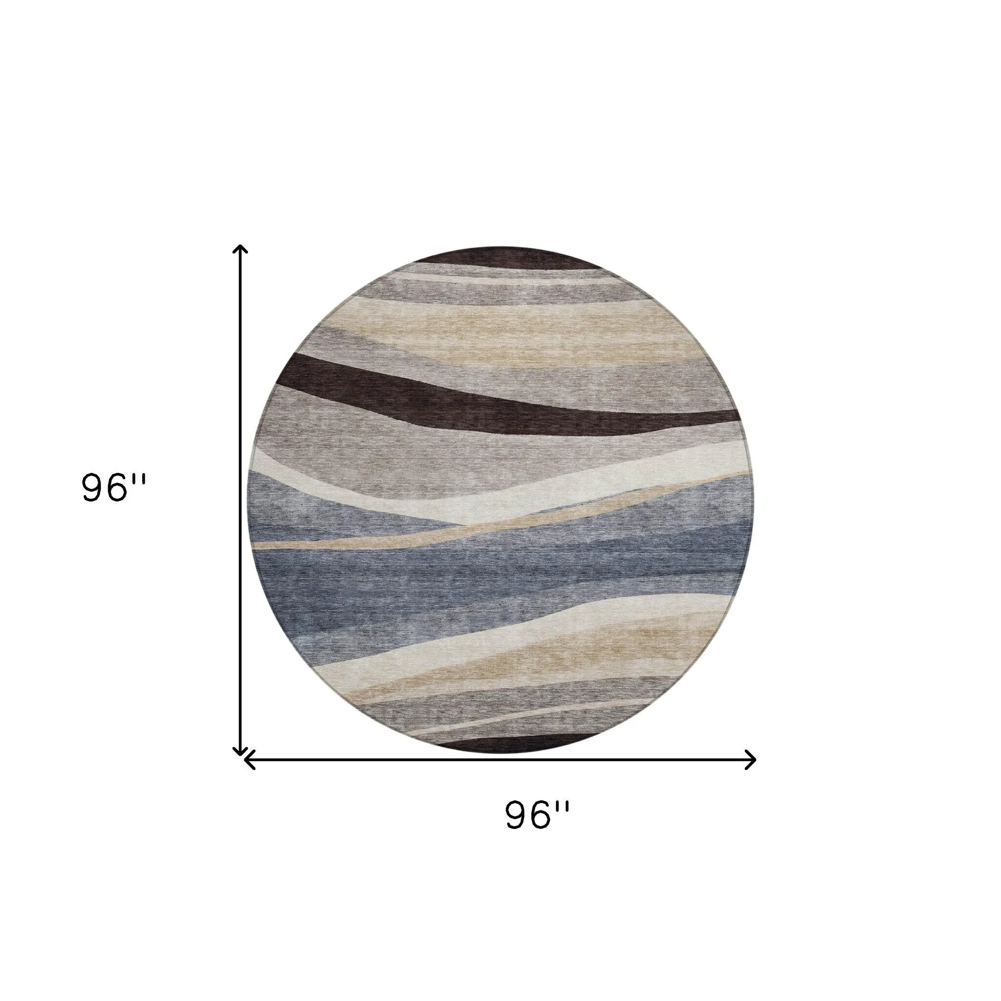 HomeRoots Abstract Transitional Rectangle Outdoor Rug