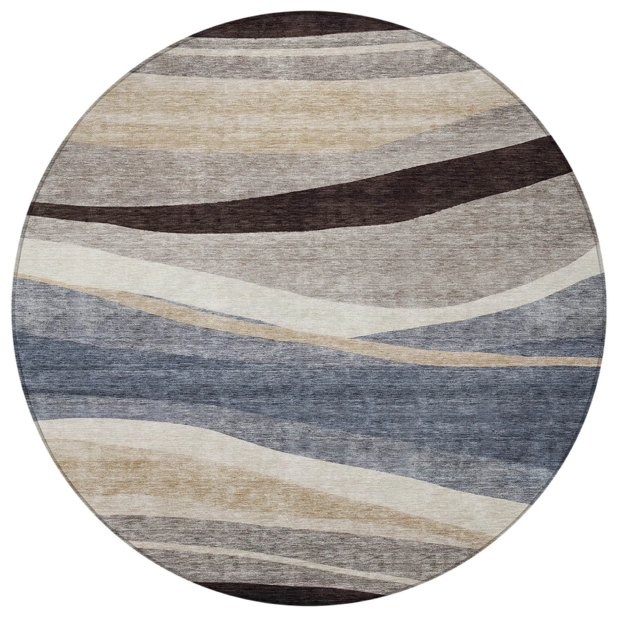 HomeRoots Abstract Transitional Rectangle Outdoor Rug