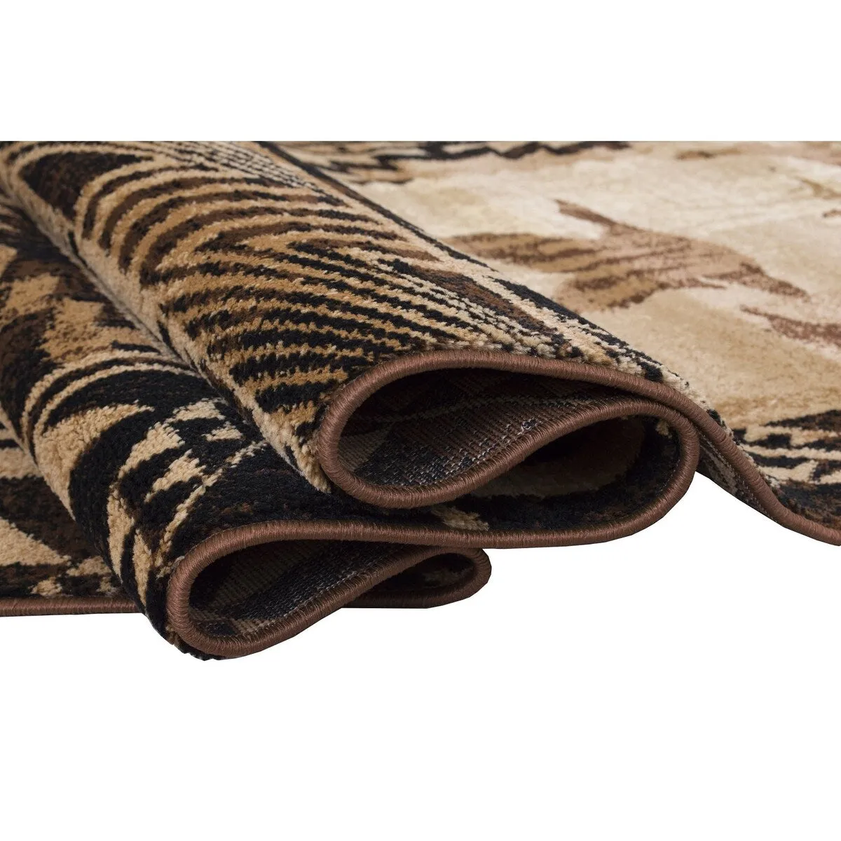 HR Lodge Cabin Nature and Animals Nature Pattern Cabin Rug