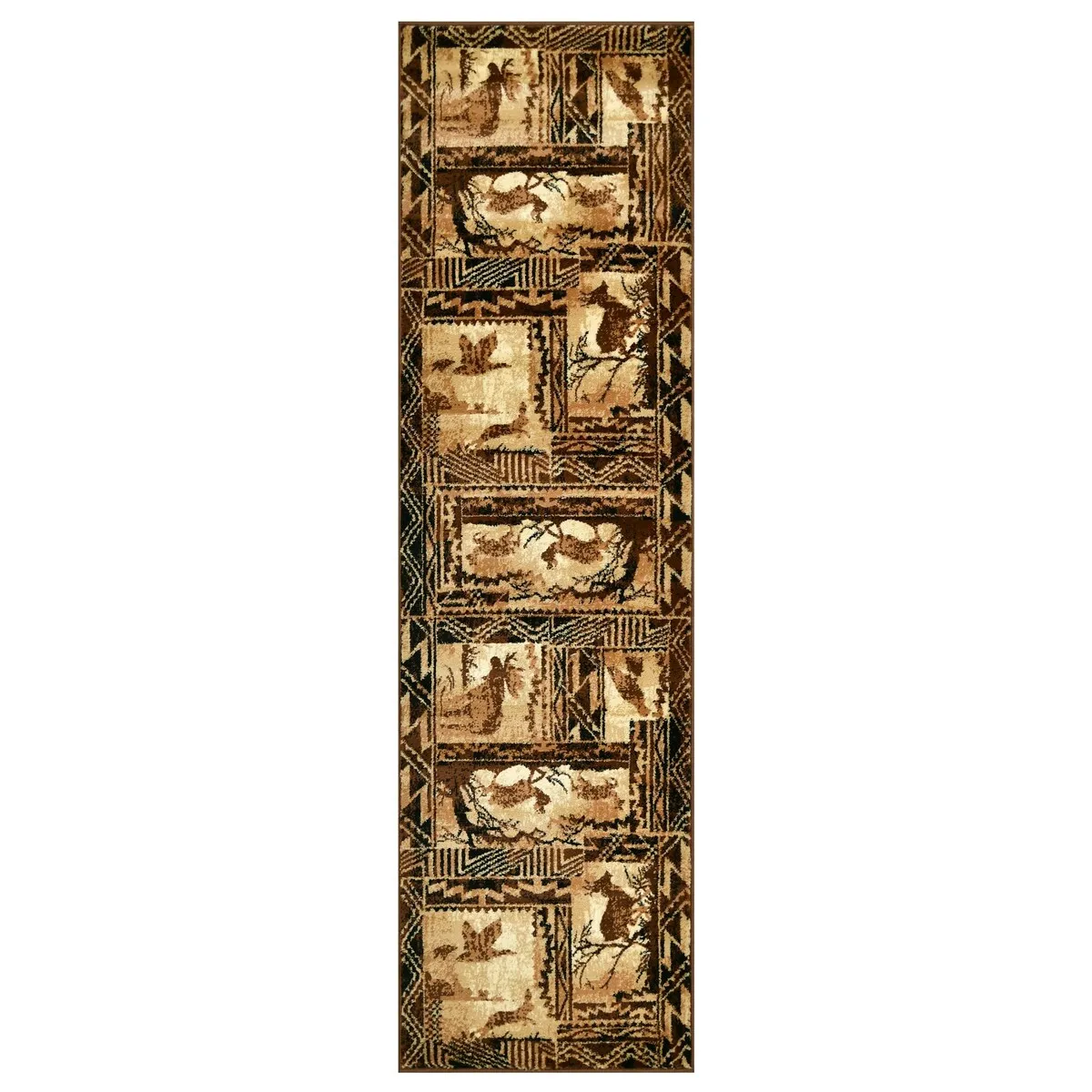 HR Lodge Cabin Nature and Animals Nature Pattern Cabin Rug