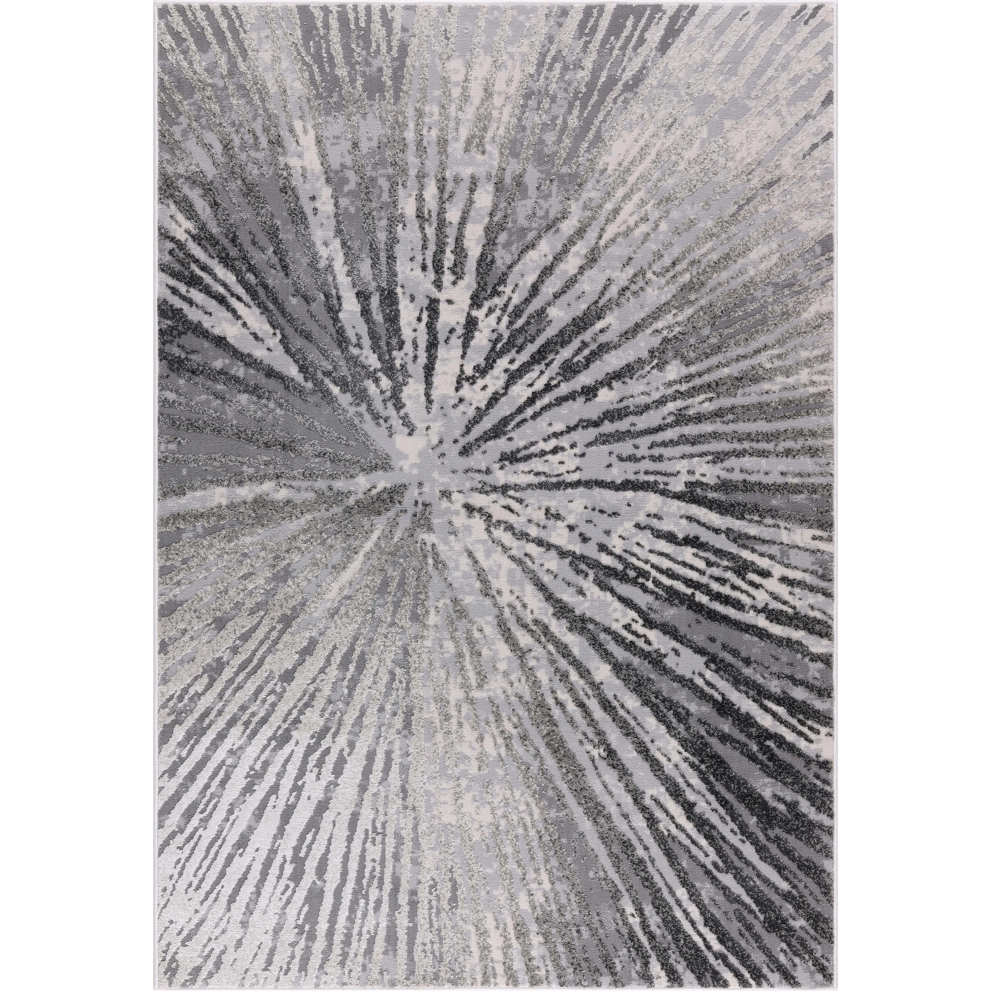 Ilios Collection Abstract Starburst Rug